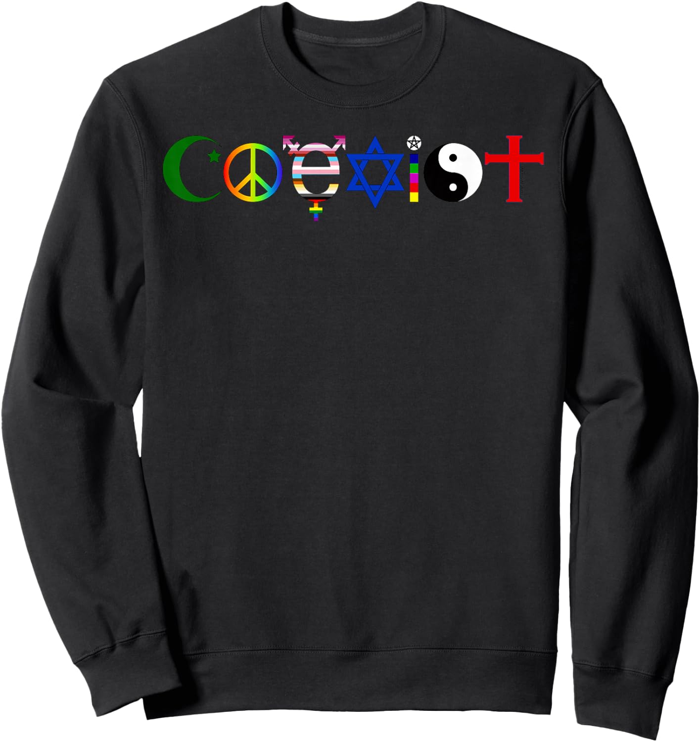 Coexist Sweatshirt - Sweatshirt | Black