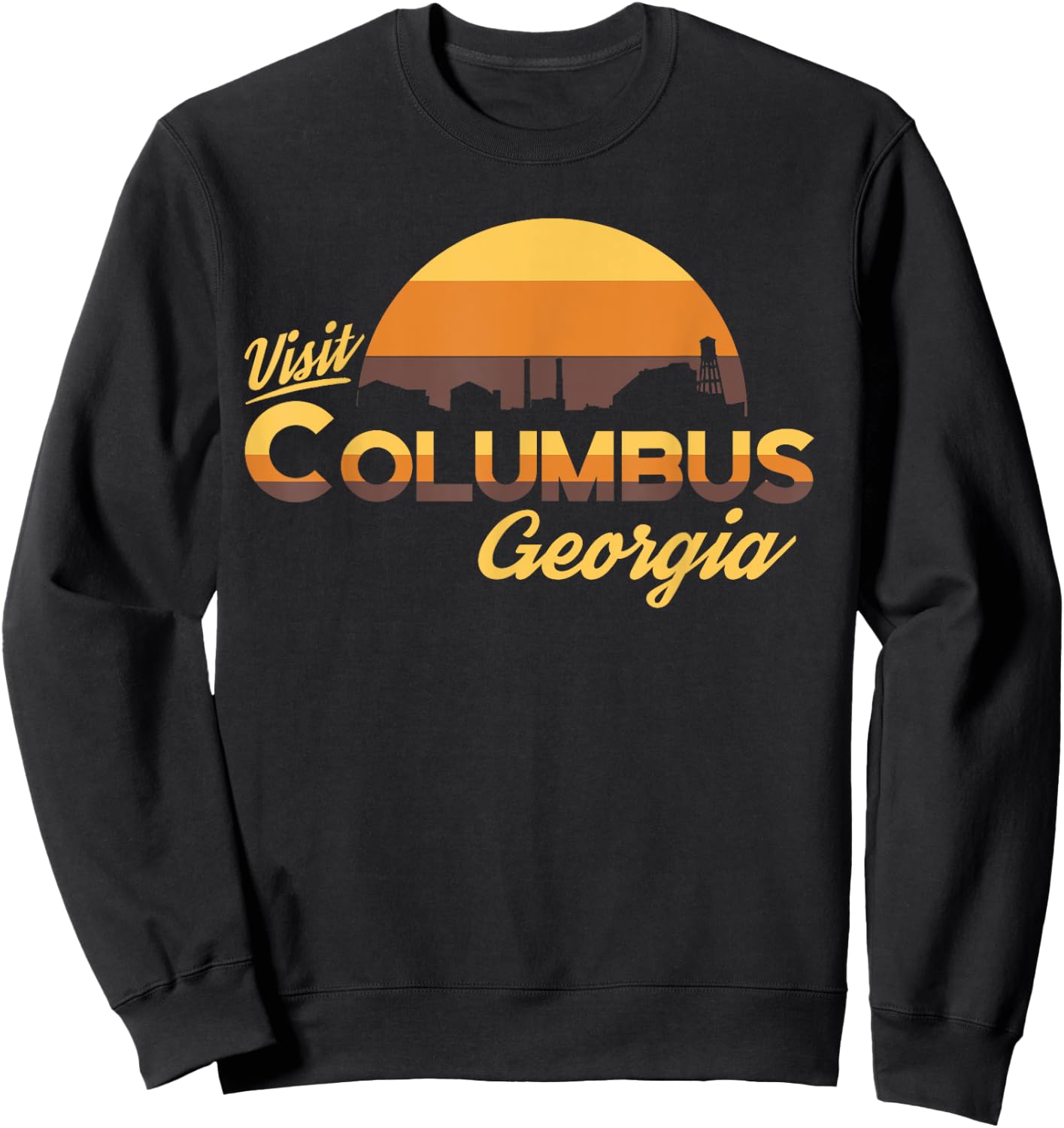Visit Columbus Georgia Sweatshirt - Sweatshirt | Black