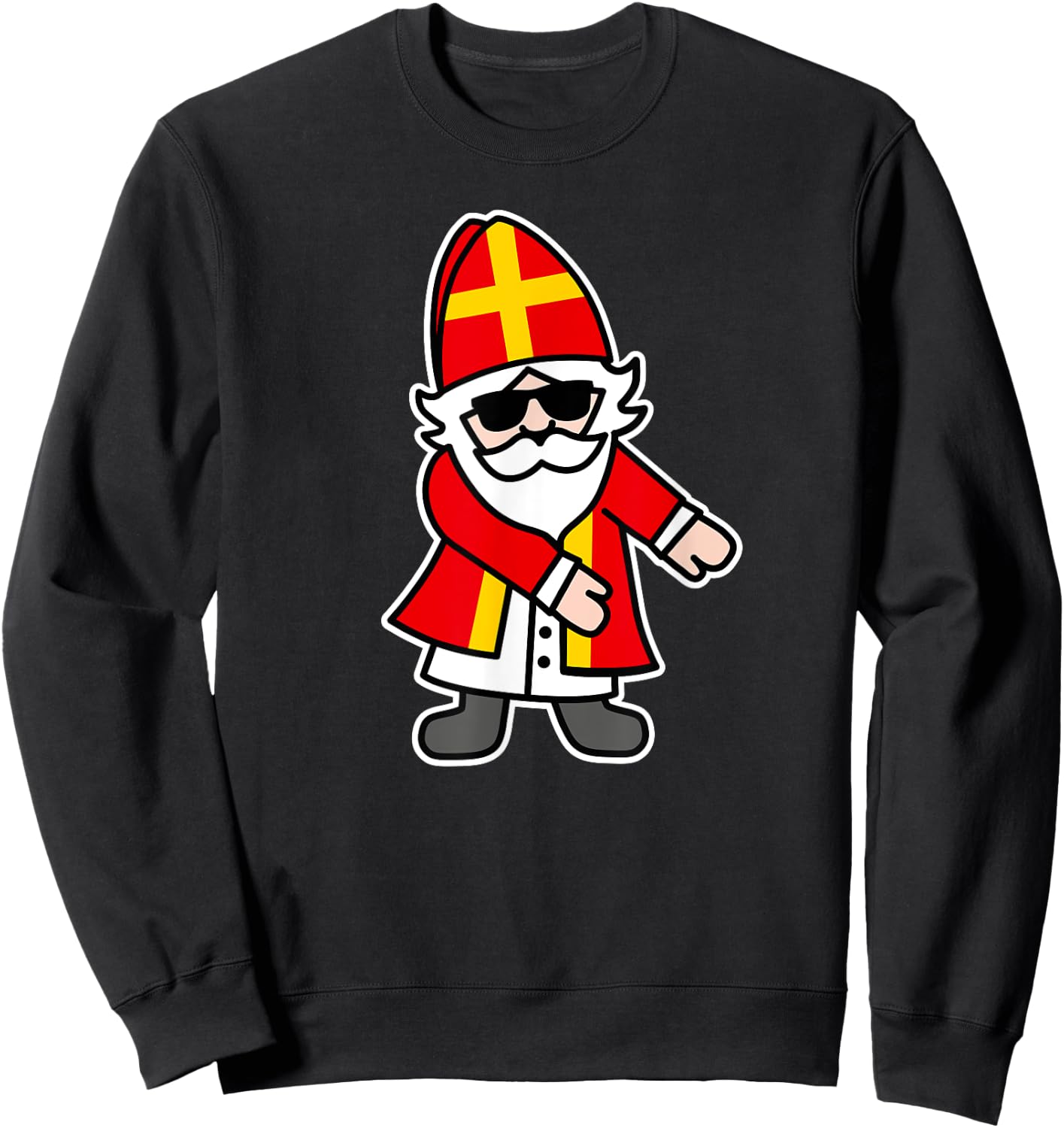 Cool Sinterklaas Saint Nicolais Floss Dance Flossing Sweatshirt - Sweatshirt | Black