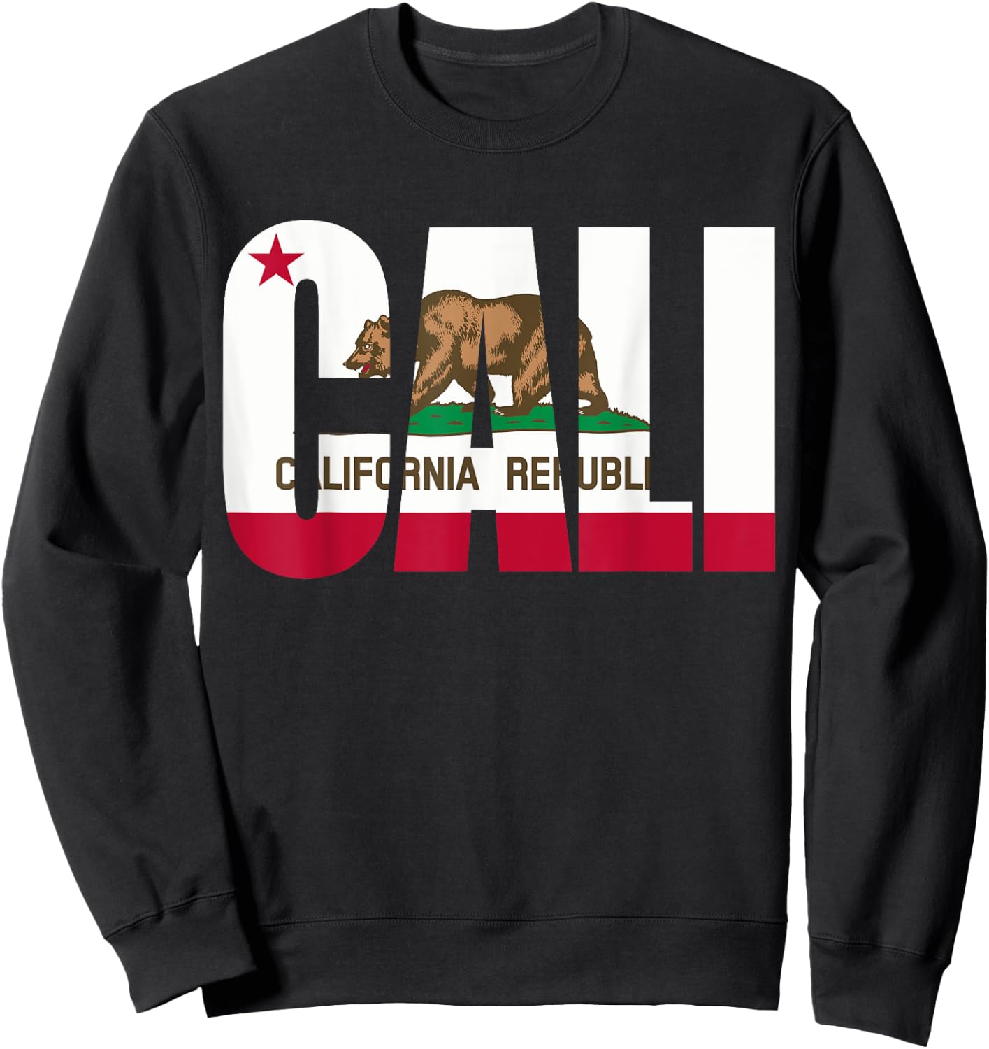 Republic of California State Flag Sweatshirt - Sweatshirt | Black
