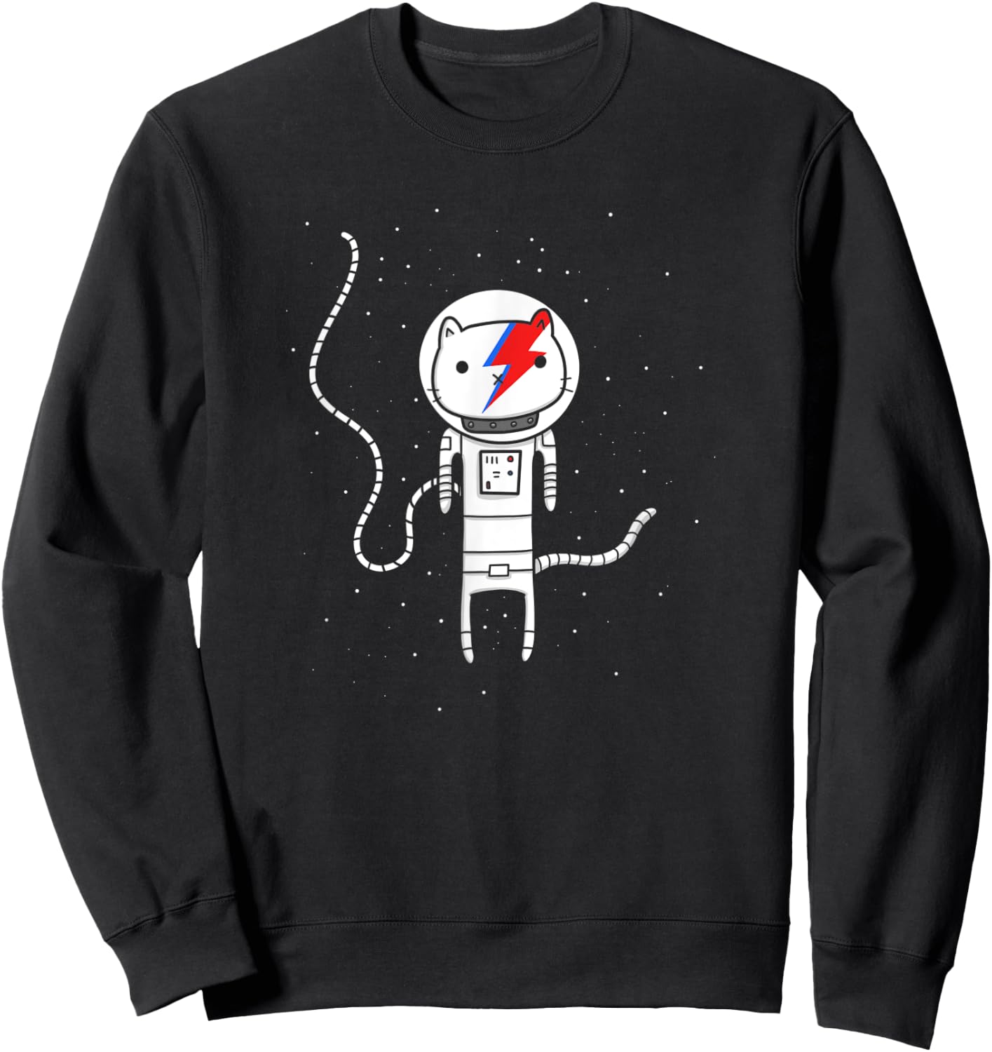 Vaporwave | Major Tom Cat Men Women Kids Sweatshirt - Sweatshirt | Black