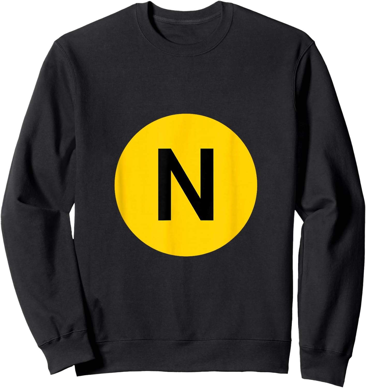 N Line - NYC Subway Train - Broadway Sweatshirt - Sweatshirt | Black