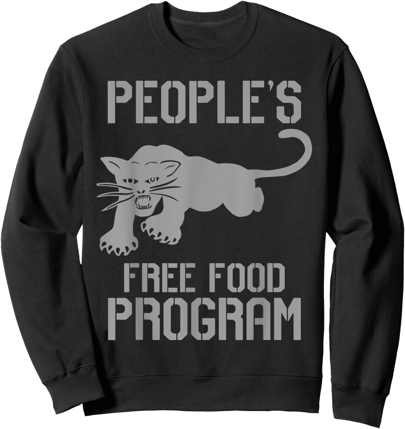 People's Free Food Program T shirt Sweatshirt - Sweatshirt | Black