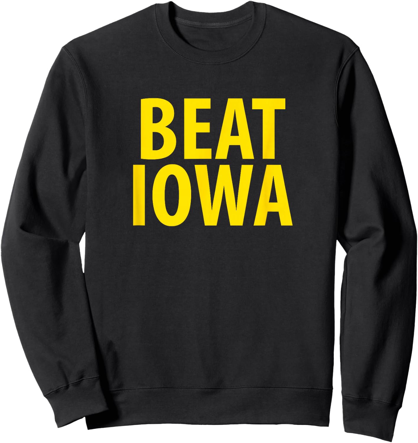 Official Beat Iowa House Divided State of IA Sweatshirt - Sweatshirt | Black