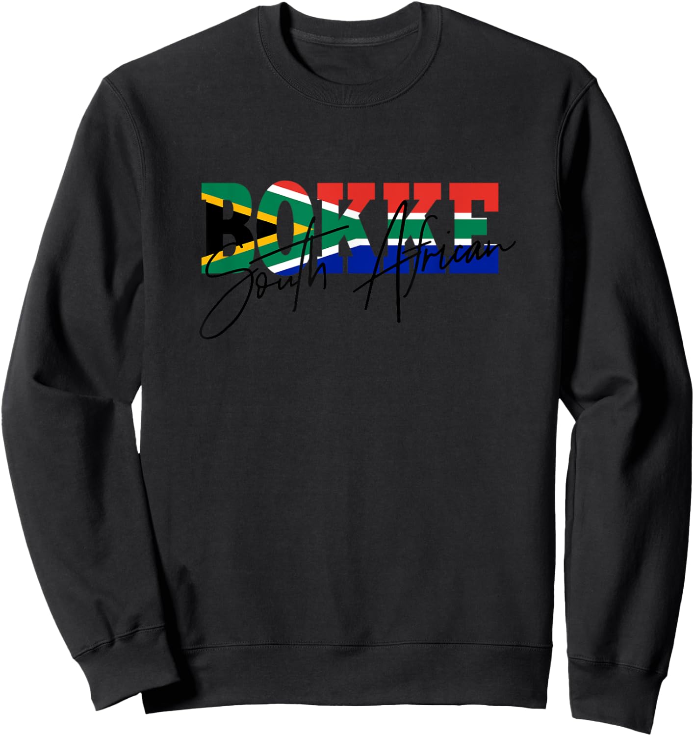 Bokke South African Pride Flag Sweatshirt - Sweatshirt | Black