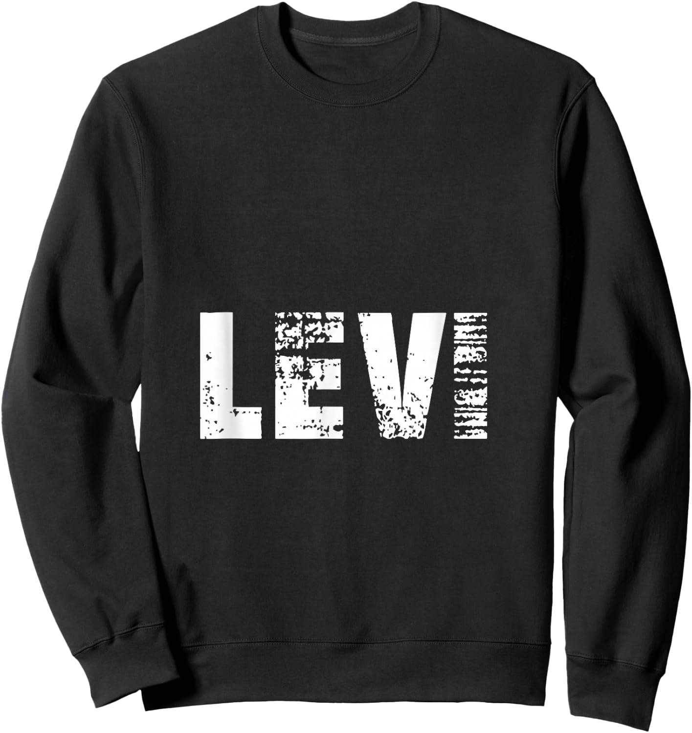 Levi Gift Shirt / Levi Personalized Name Birthday Sweatshirt - Sweatshirt | Black
