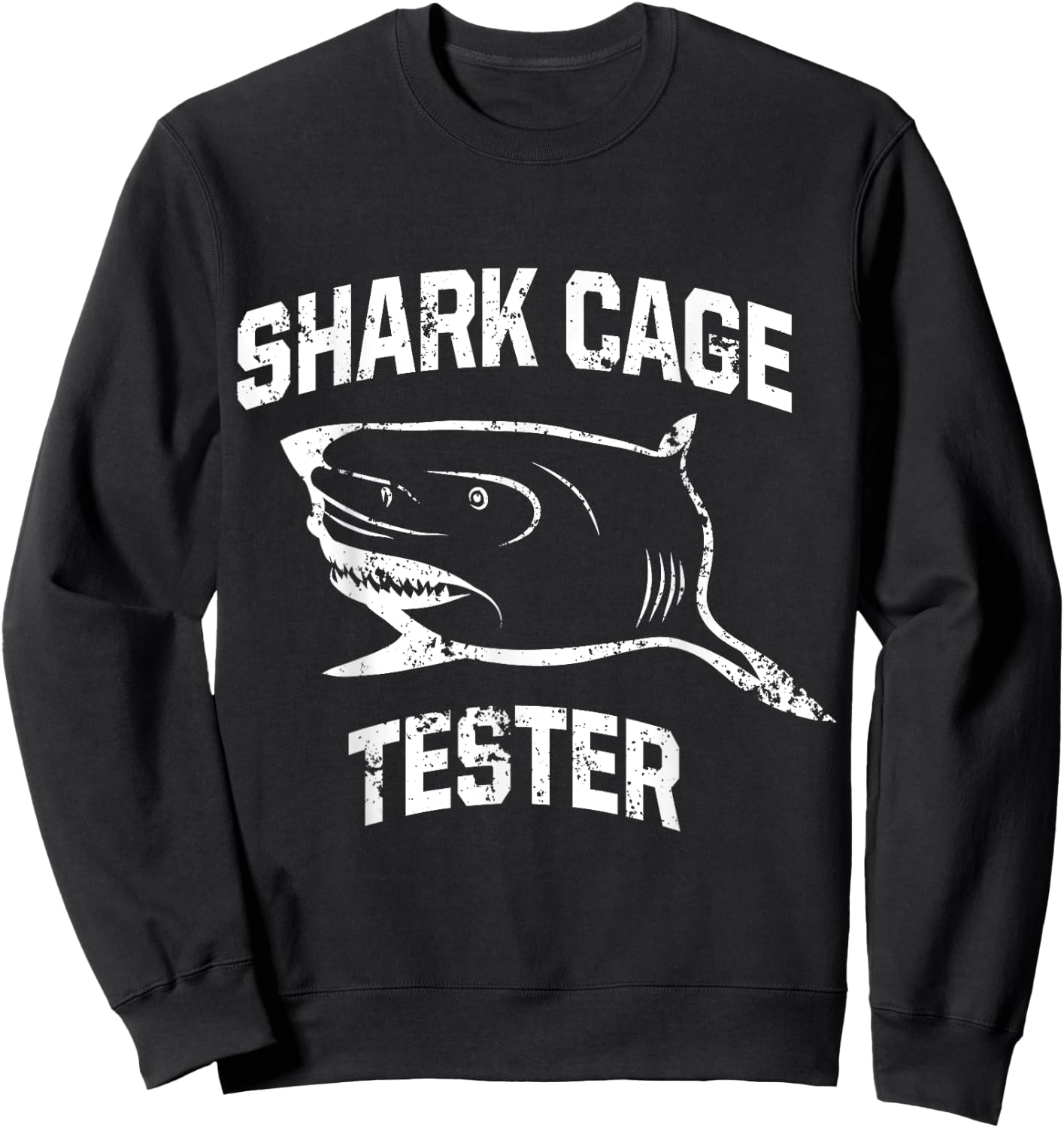 Amputee Humor Shark Leg Arm Funny Recovery Gifts Sweatshirt - Sweatshirt | Black