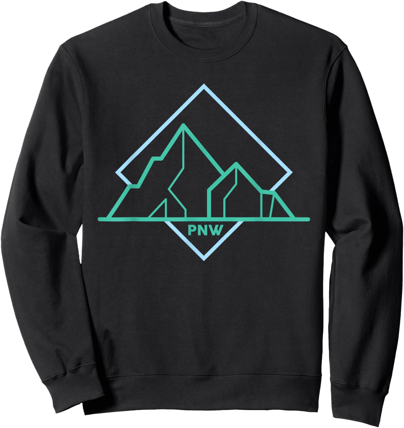 PNW Pacific Northwest North West Sweatshirt - Sweatshirt | Black