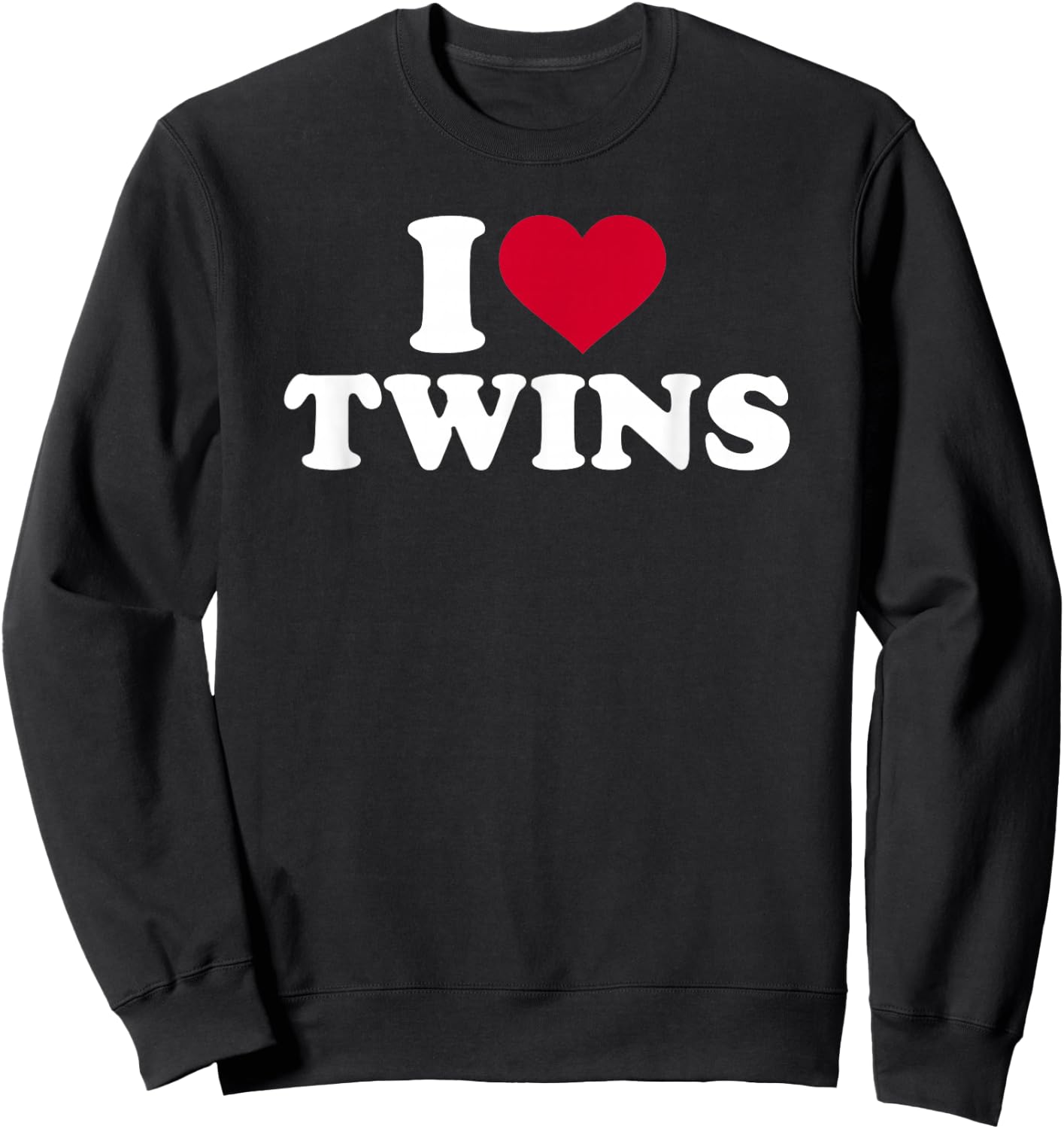 I love twins Sweatshirt - Sweatshirt | Black