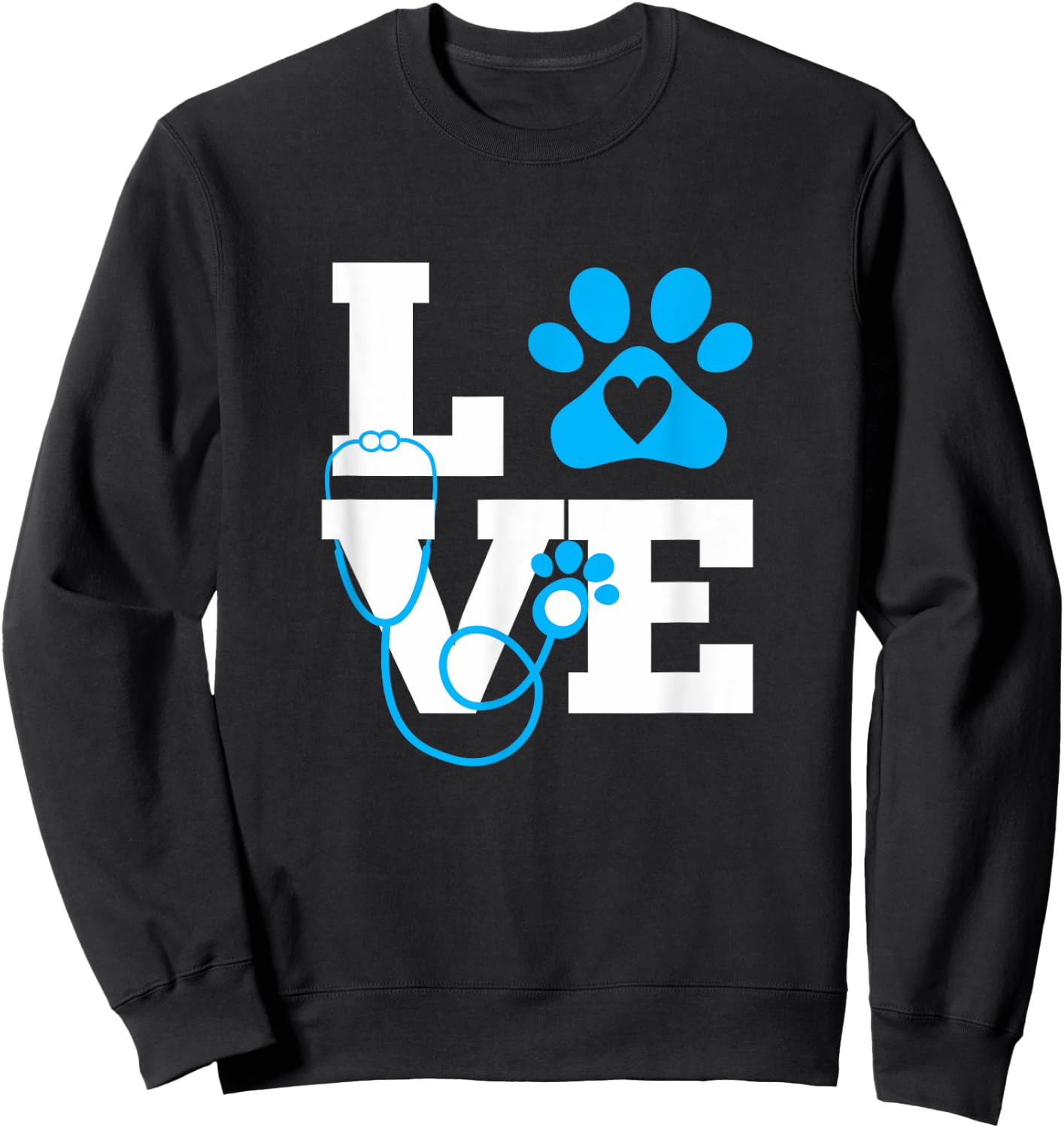 Love Veterinary Medicine Vet Tech Week Teacher Print Women Sweatshirt - Sweatshirt | Black
