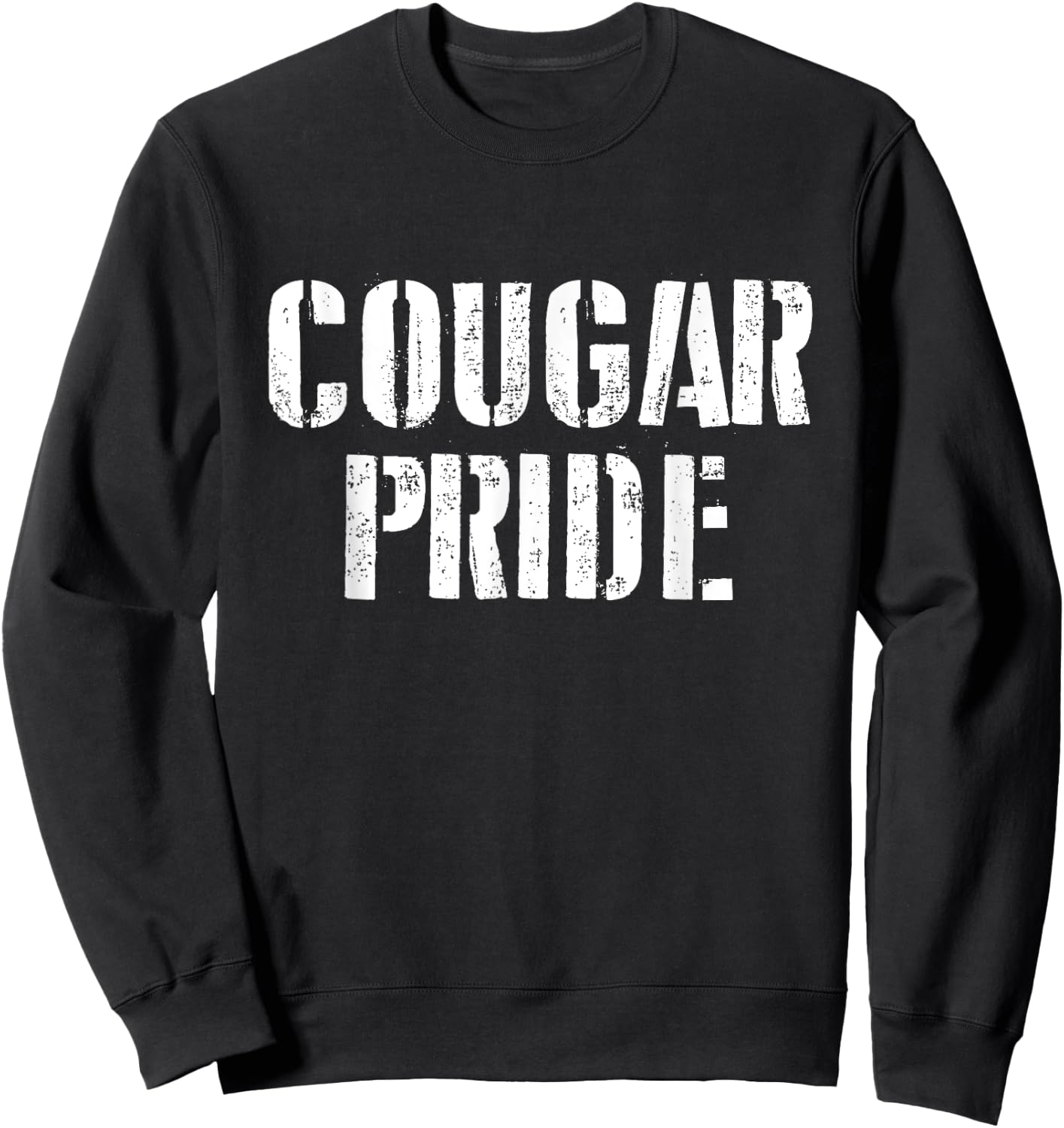 Cougar Pride T Shirt for any Sports Fan School Spirit Shirt Sweatshirt - Sweatshirt | Black