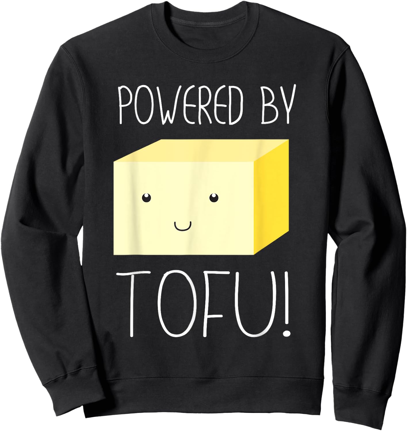 Powered by tofu Sweatshirt - Sweatshirt | Black