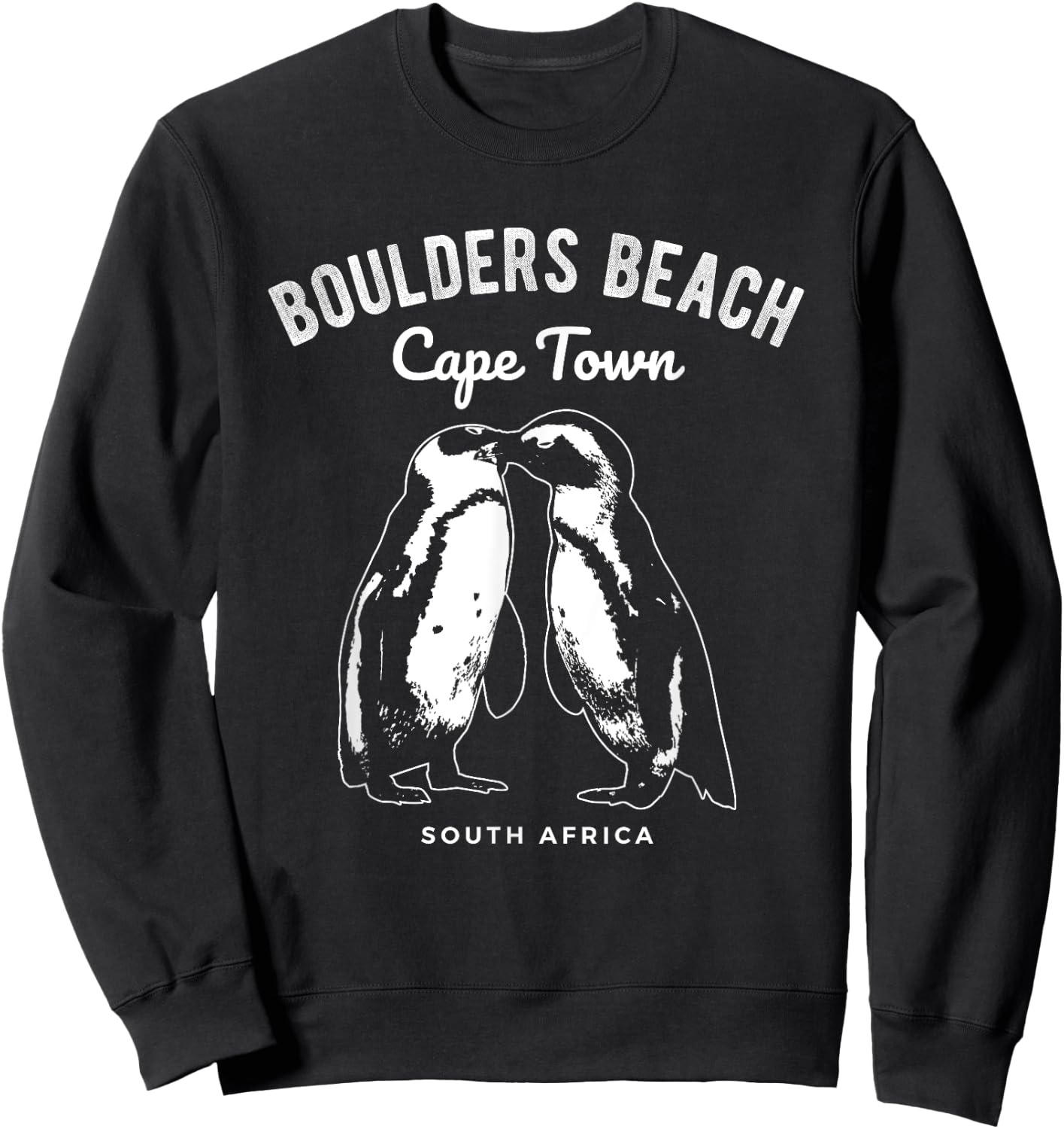 Cape Town South Africa Boulders Beach Penguin Sweatshirt - Sweatshirt | Black