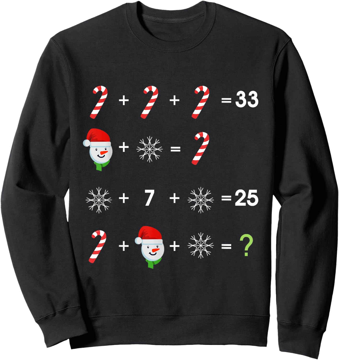 Order of Operations Quiz Funny Math Teacher Christmas Gift Sweatshirt - Sweatshirt | Black