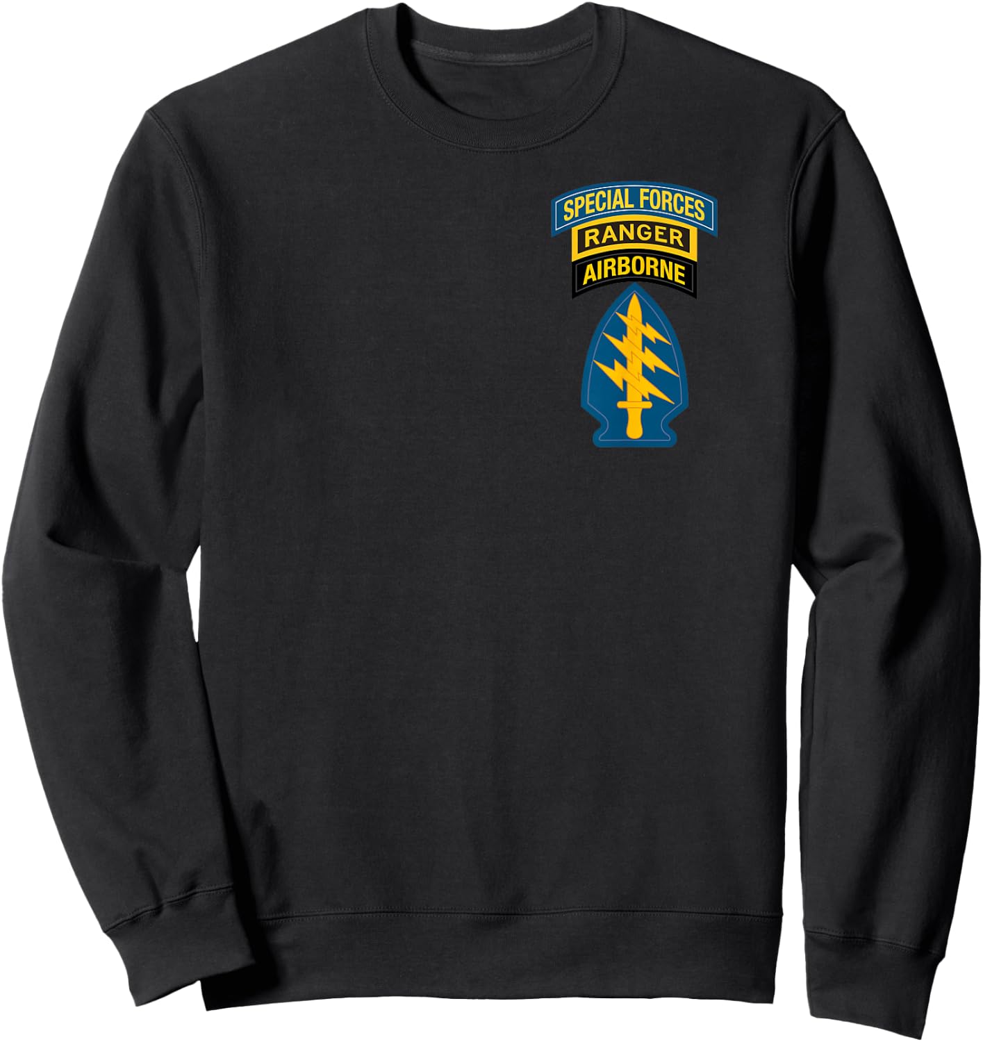 US Special Forces Shirt -Special Forces Ranger Classic Sweatshirt - Sweatshirt | Black