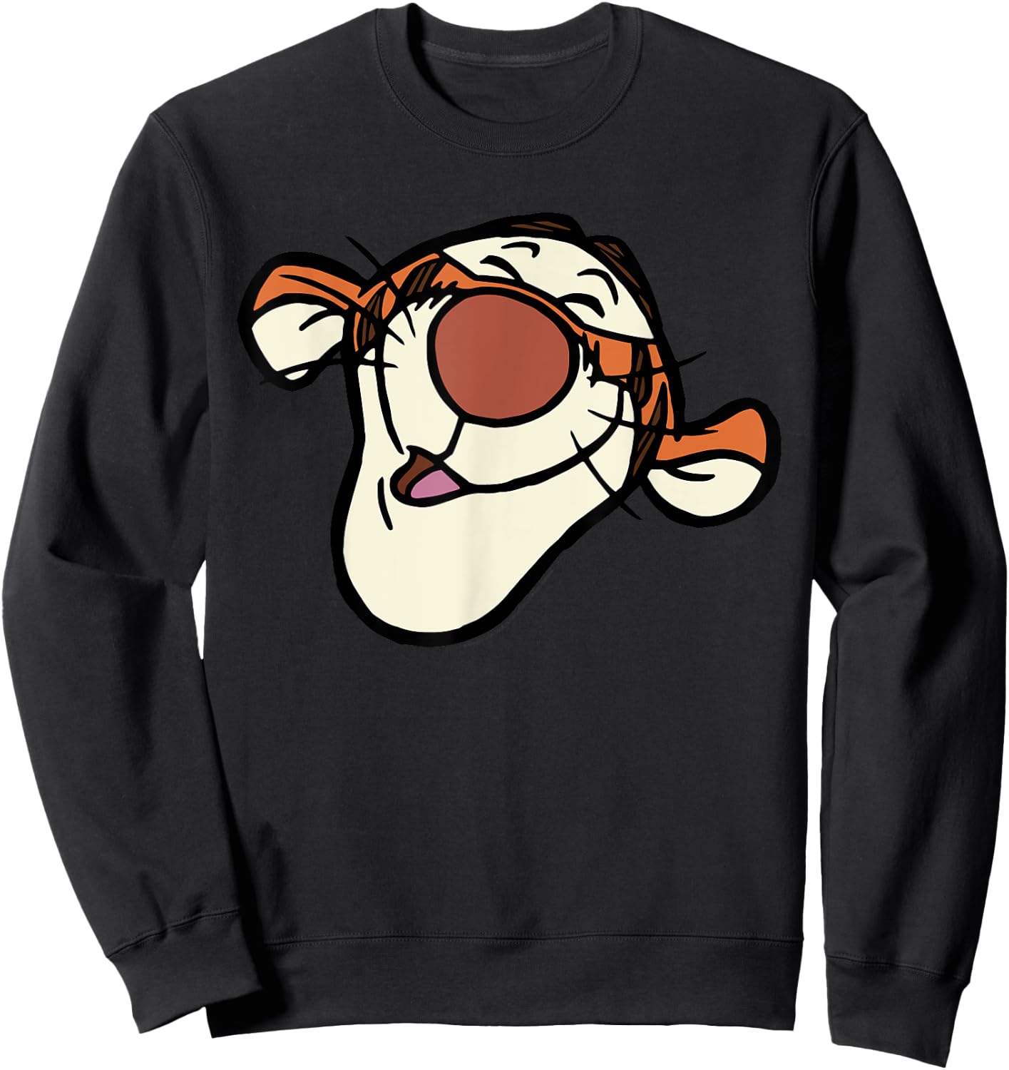 Disney Winnie the Pooh Tigger Happy Big Face Costume Sweatshirt - Sweatshirt | Black