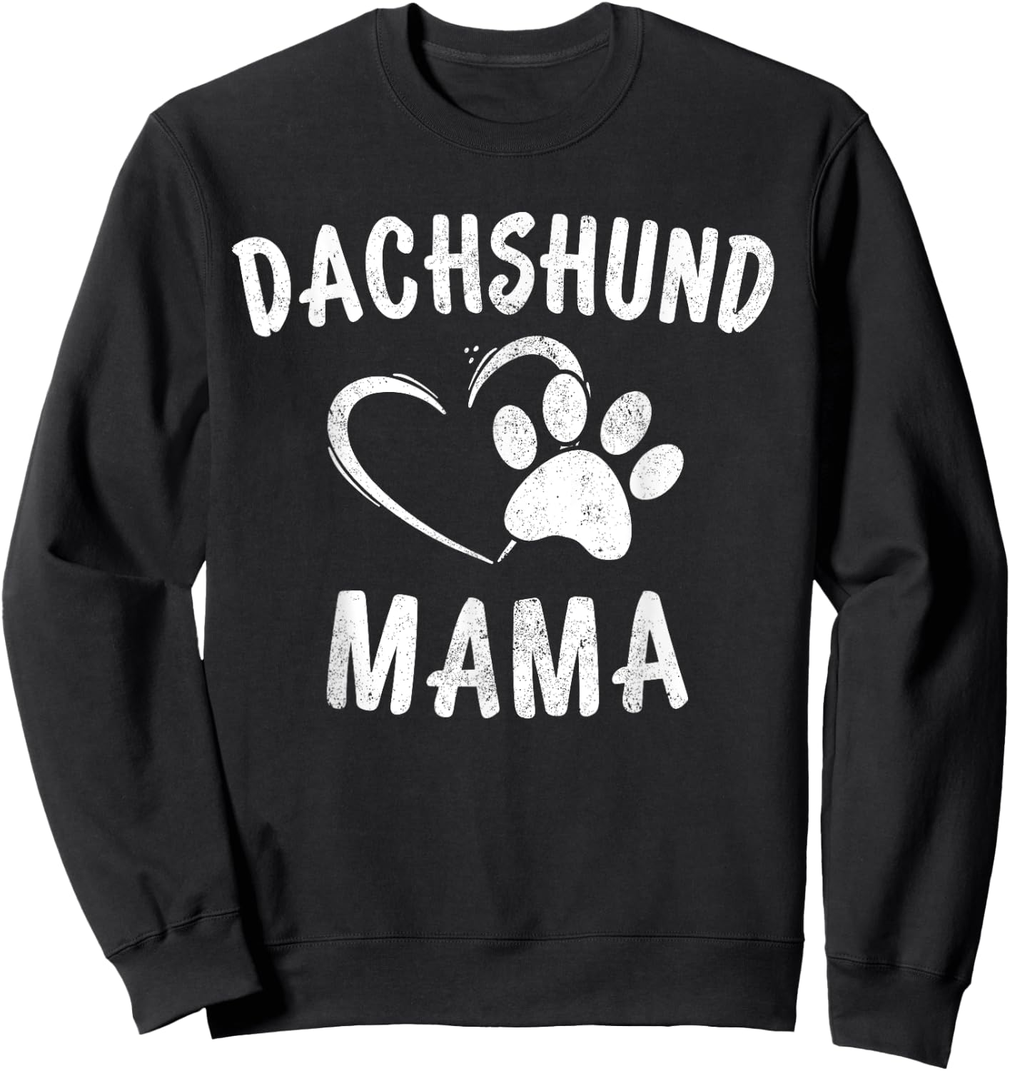 Dachshund Mama Gift Pet Weenie Lover Apparel Dog Doxie Mom Sweatshirt - Sweatshirt | Black