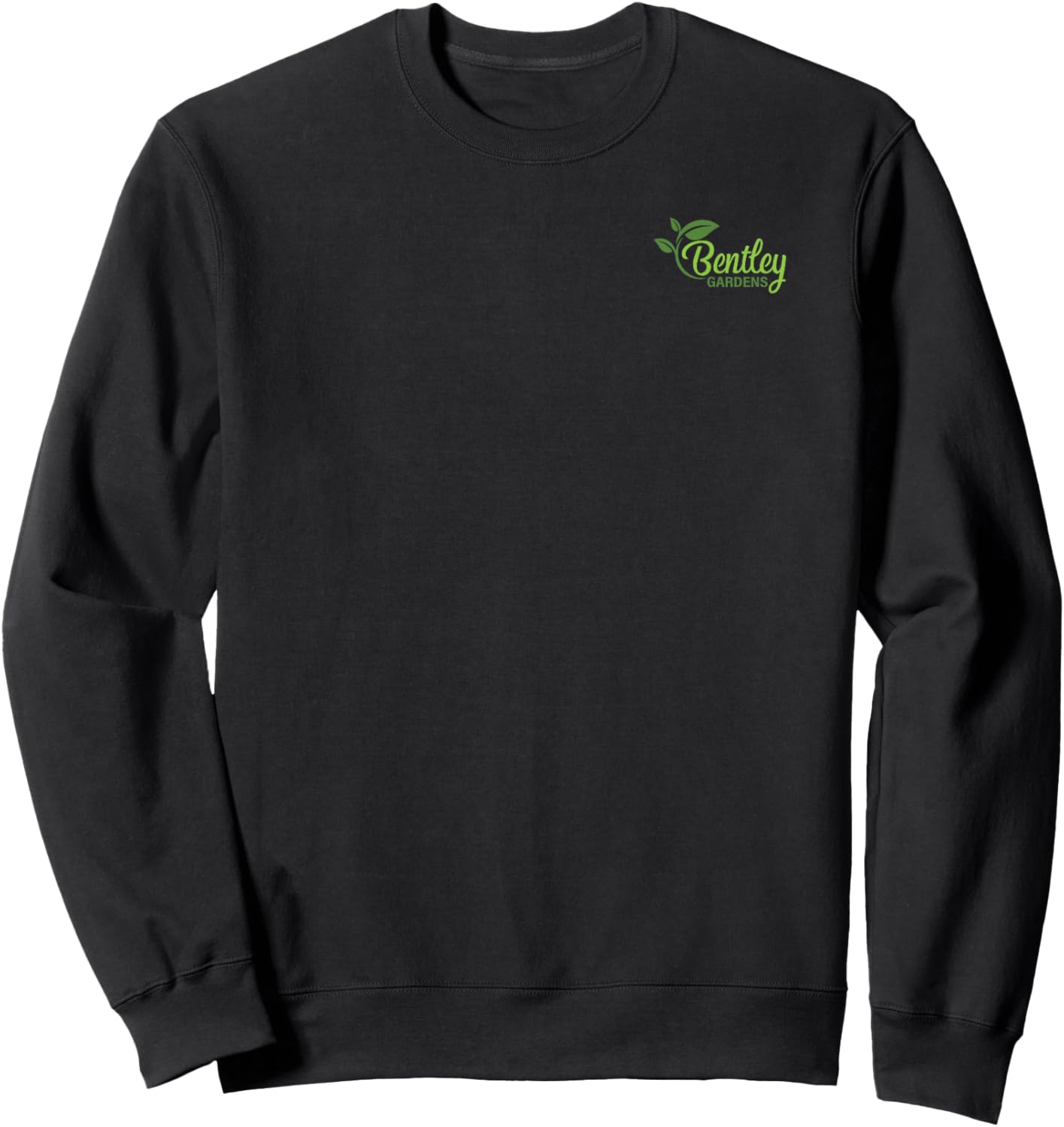 Rusty Salamander Vintage Shade Garden Hosta Graphic Sweatshirt - Sweatshirt | Black