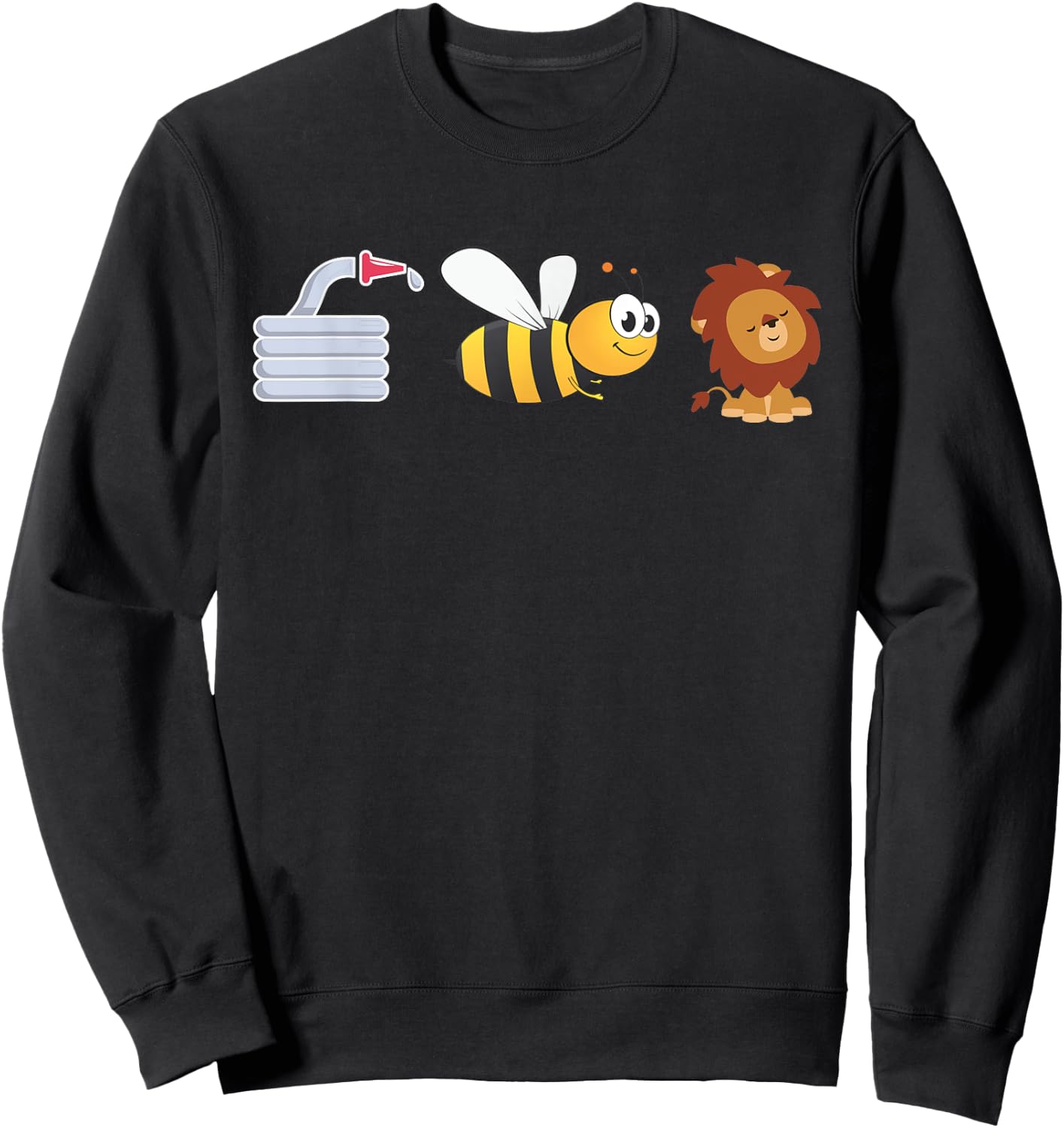 Hose Bee Lion I am a FireFighter shirt Sweatshirt - Sweatshirt | Black