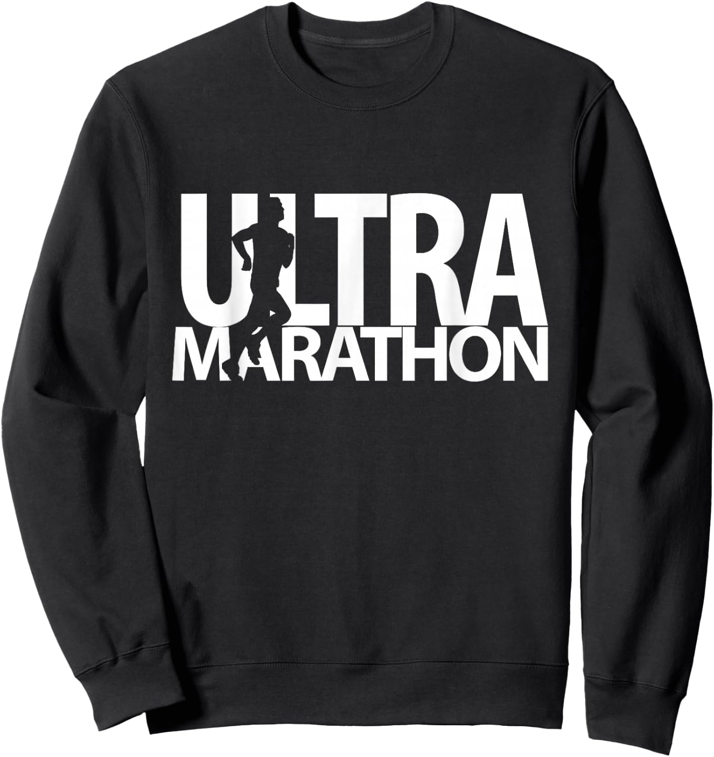 Ultramarathon Ultra Running 50K 100K Long Distance Racer Sweatshirt - Sweatshirt | Black