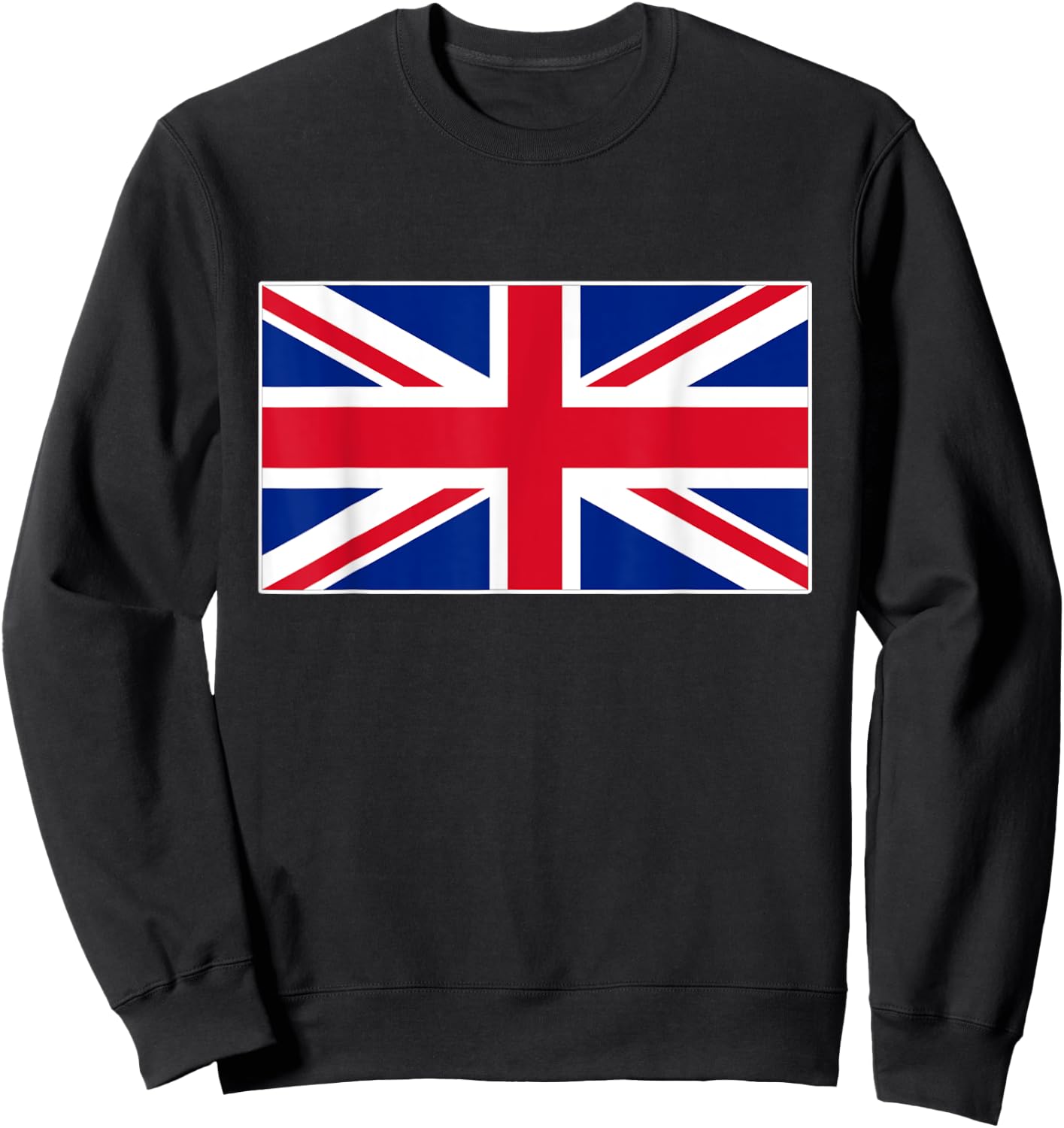Flag United Kingdom Union Jack British Flags Top Sweatshirt - Sweatshirt | Black
