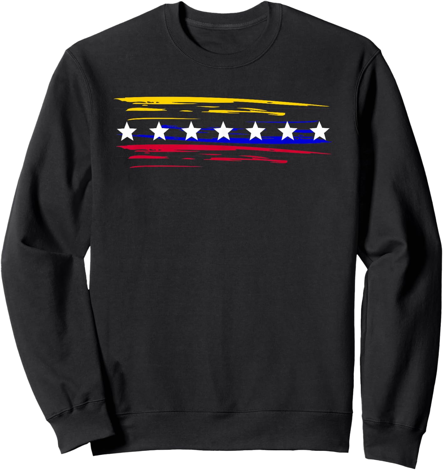 Venezuela 7 big stars flag minimalist Sweatshirt - Sweatshirt | Black