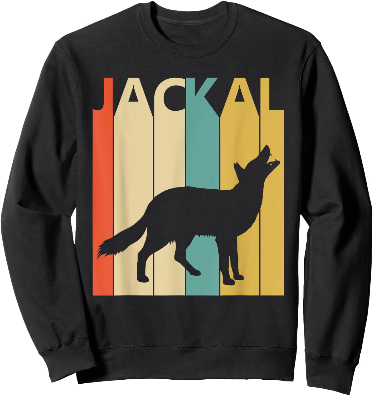 Spirit Animal Jackal Shirt - Vintage Jackal Sweatshirt - Sweatshirt | Black