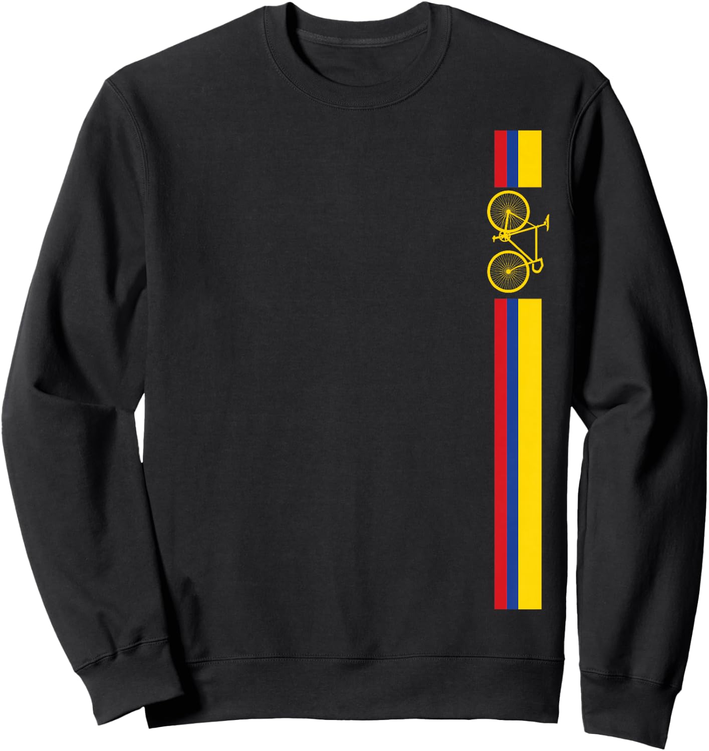 Colombian Cycling Shirt Colombia Flag Cyclist Bicycle Gift Sweatshirt - Sweatshirt | Black