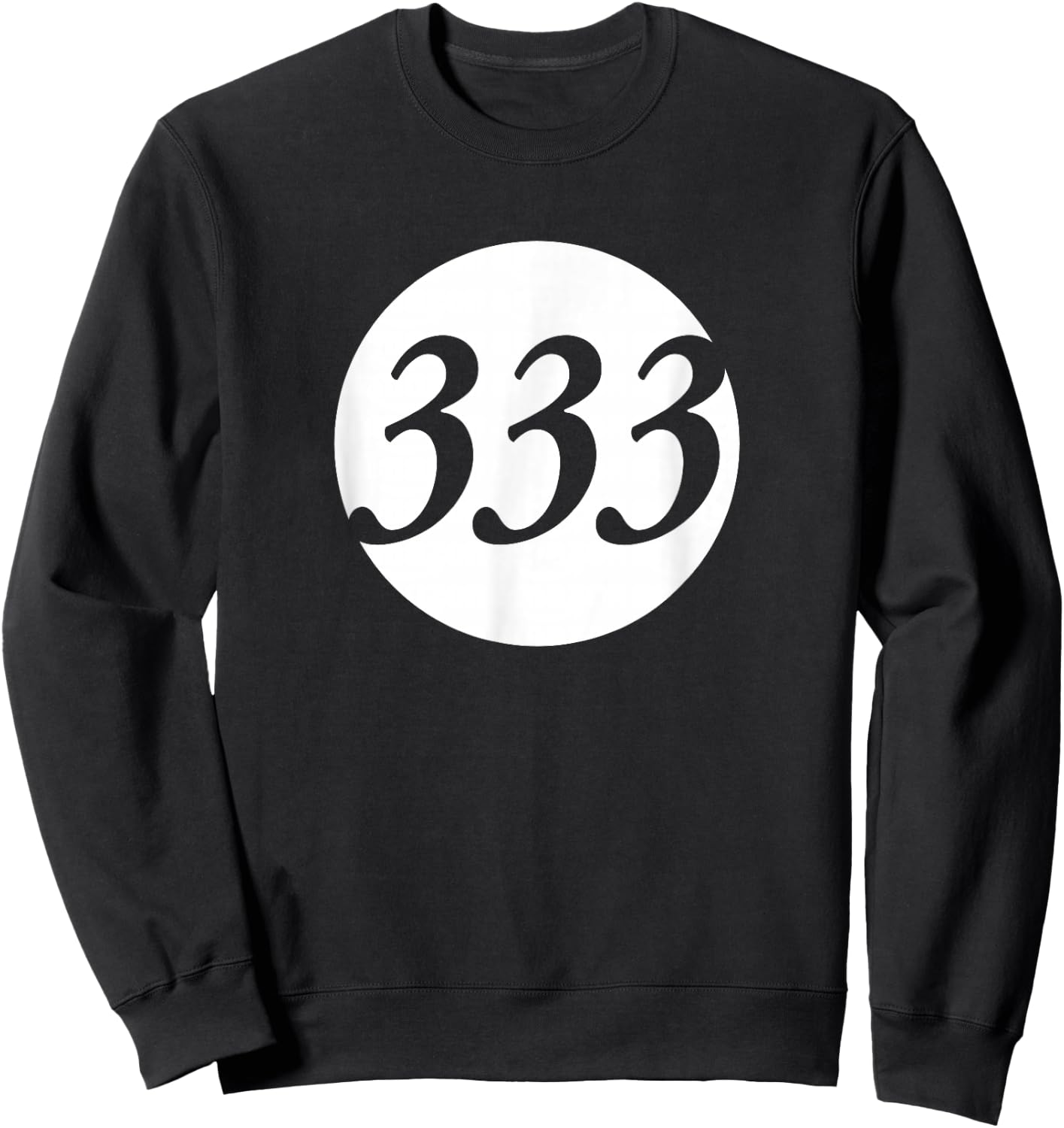 Number 333 Sweatshirt - Sweatshirt | Black