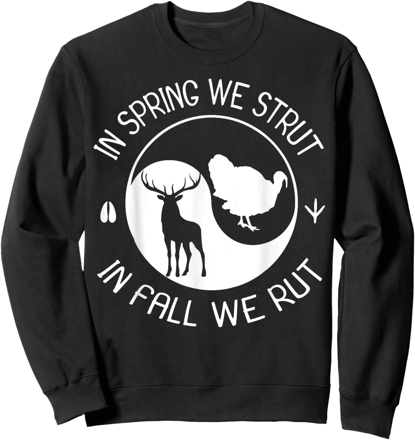 Turkey And Deer Hunting Hunter Sweatshirt - Sweatshirt | Black