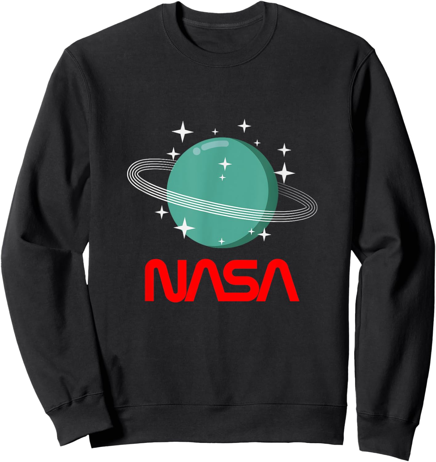 Nasa Shirt Vintage Space Astronomy Planets Galaxy Universe Sweatshirt - Sweatshirt | Black