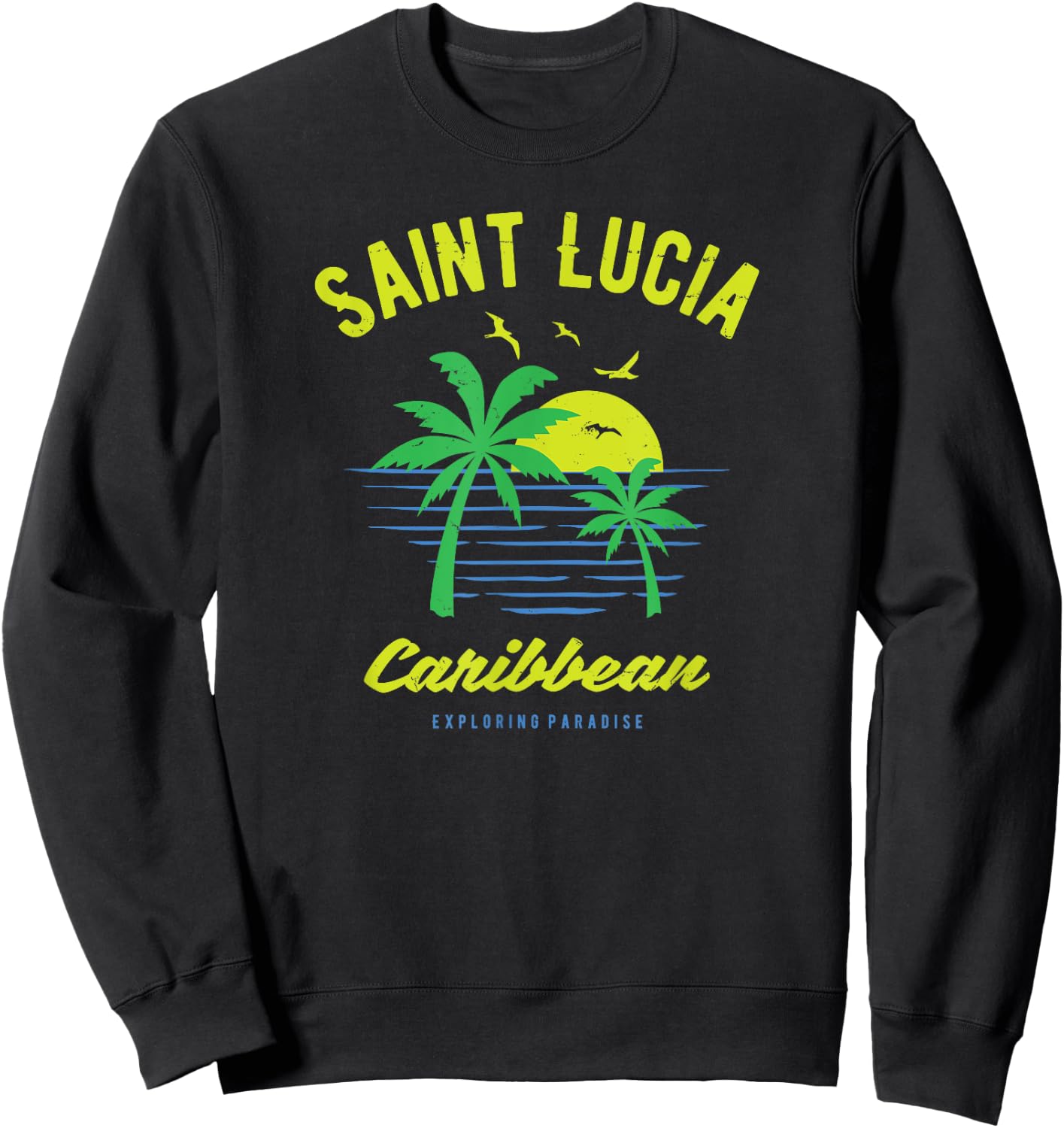 Caribbean Saint Lucia Sweatshirt - Sweatshirt | Black