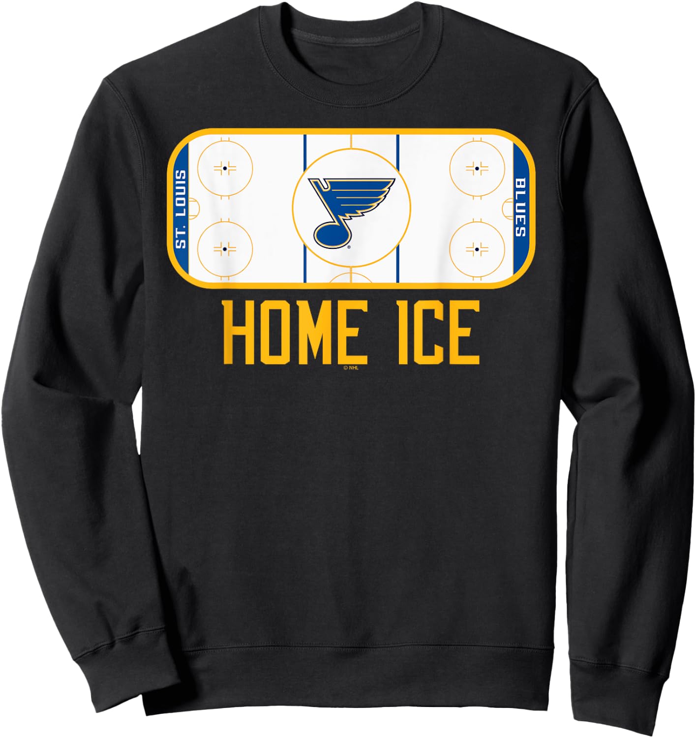 St. Louis Blues Home Ice Officially Licensed Sweatshirt - Sweatshirt | Black