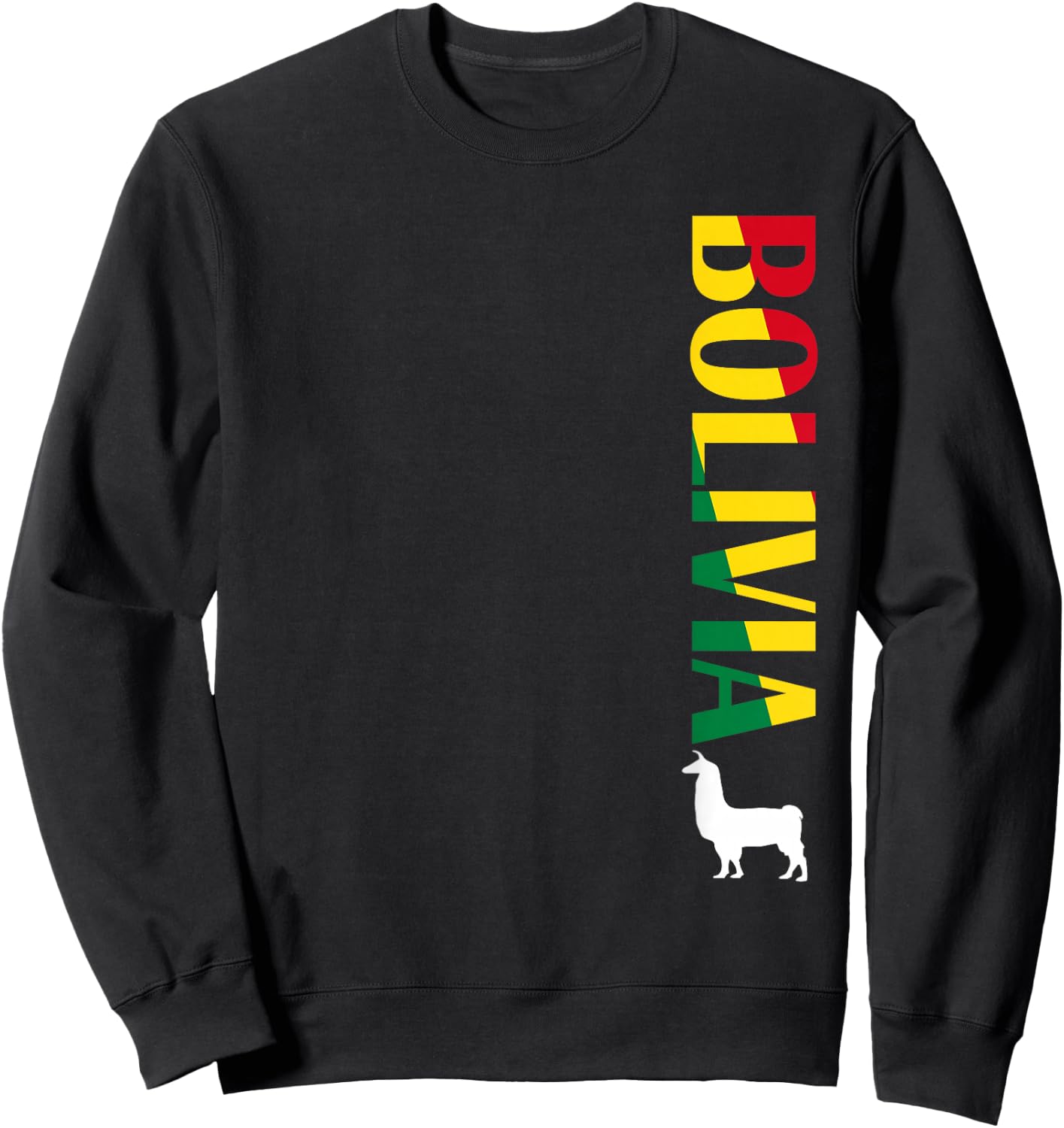 Bolivia Shirt - Bolivian Llama Soccer Shirt Men Women Kids Sweatshirt - Sweatshirt | Black