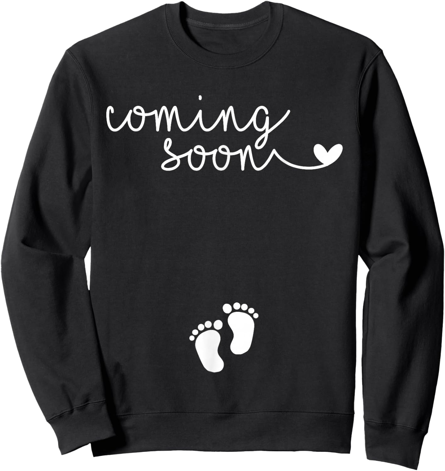 Pregnancy Announcement for Pregnant Mom to Announce Pregnant Sweatshirt - Sweatshirt | Black