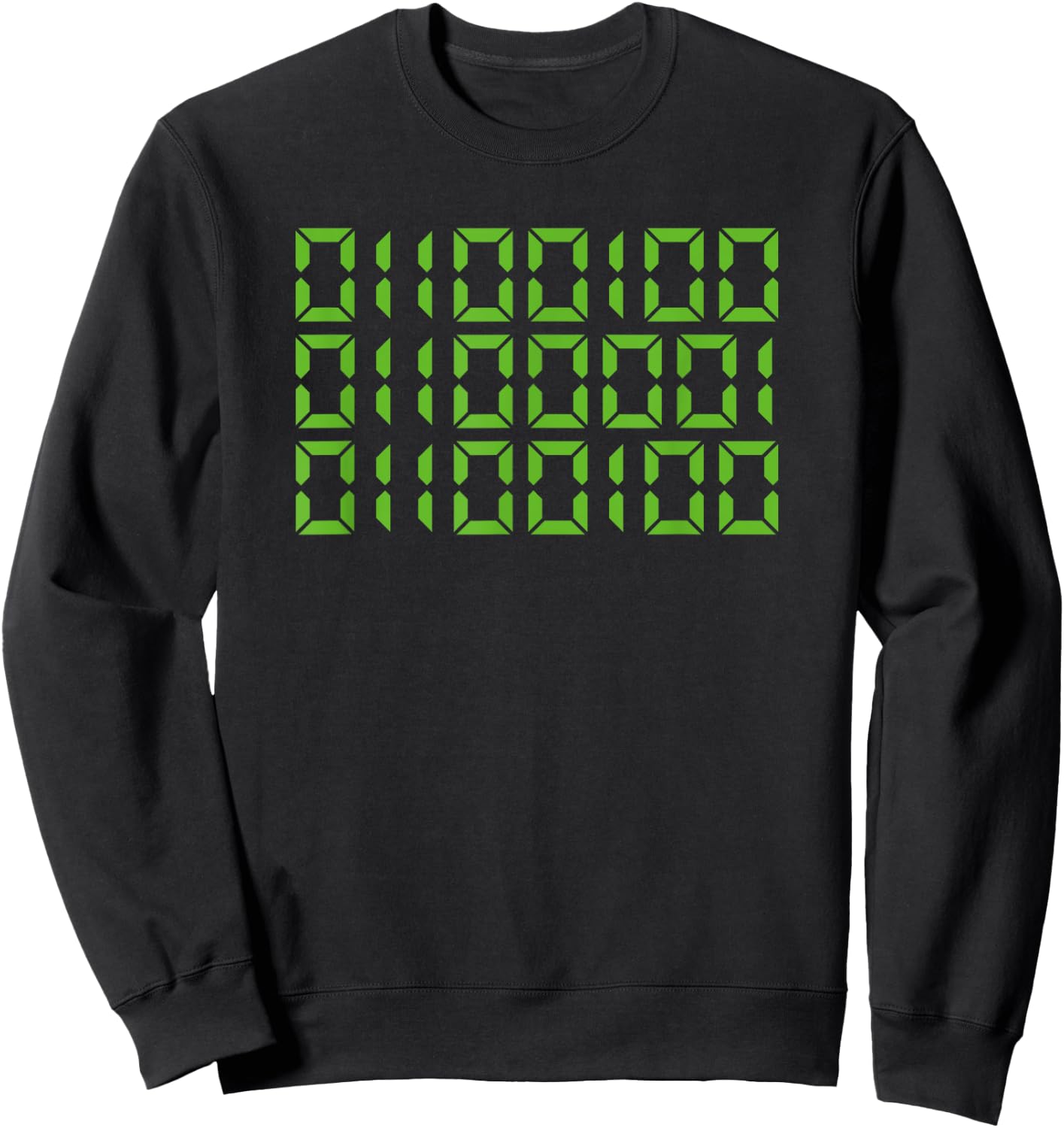 Dad In Binary Code Shirt Gift Computer Funny Father's Day Sweatshirt - Sweatshirt | Black