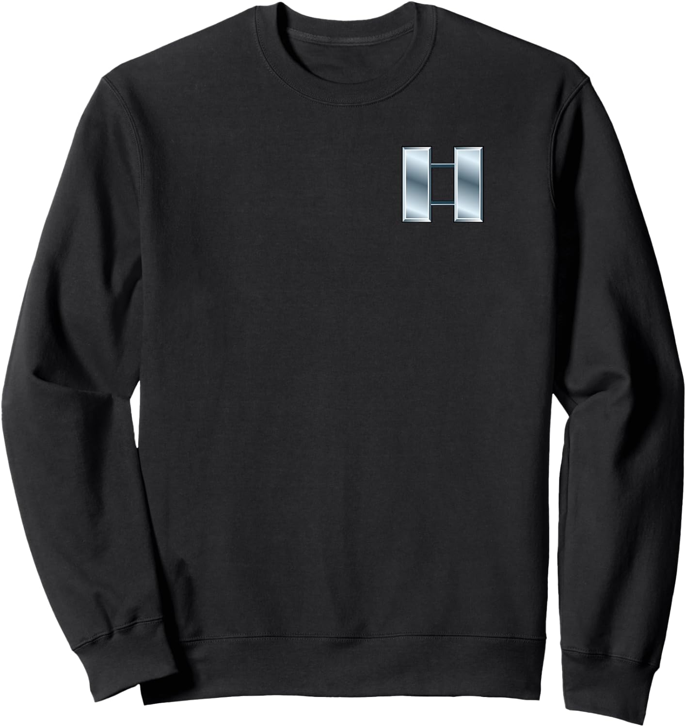 US Army Rank - Captain (O-3) - CPT Chest Sweatshirt - Sweatshirt | Black