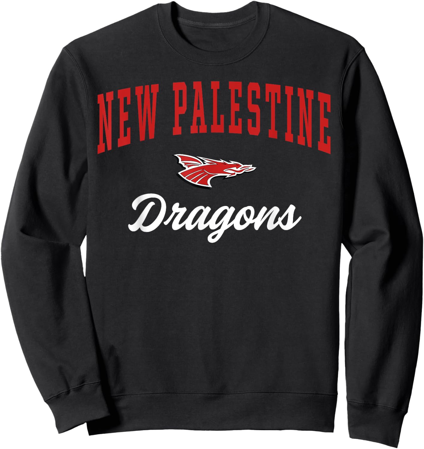 New Palestine High School Dragons Sweatshirt - Sweatshirt | Black