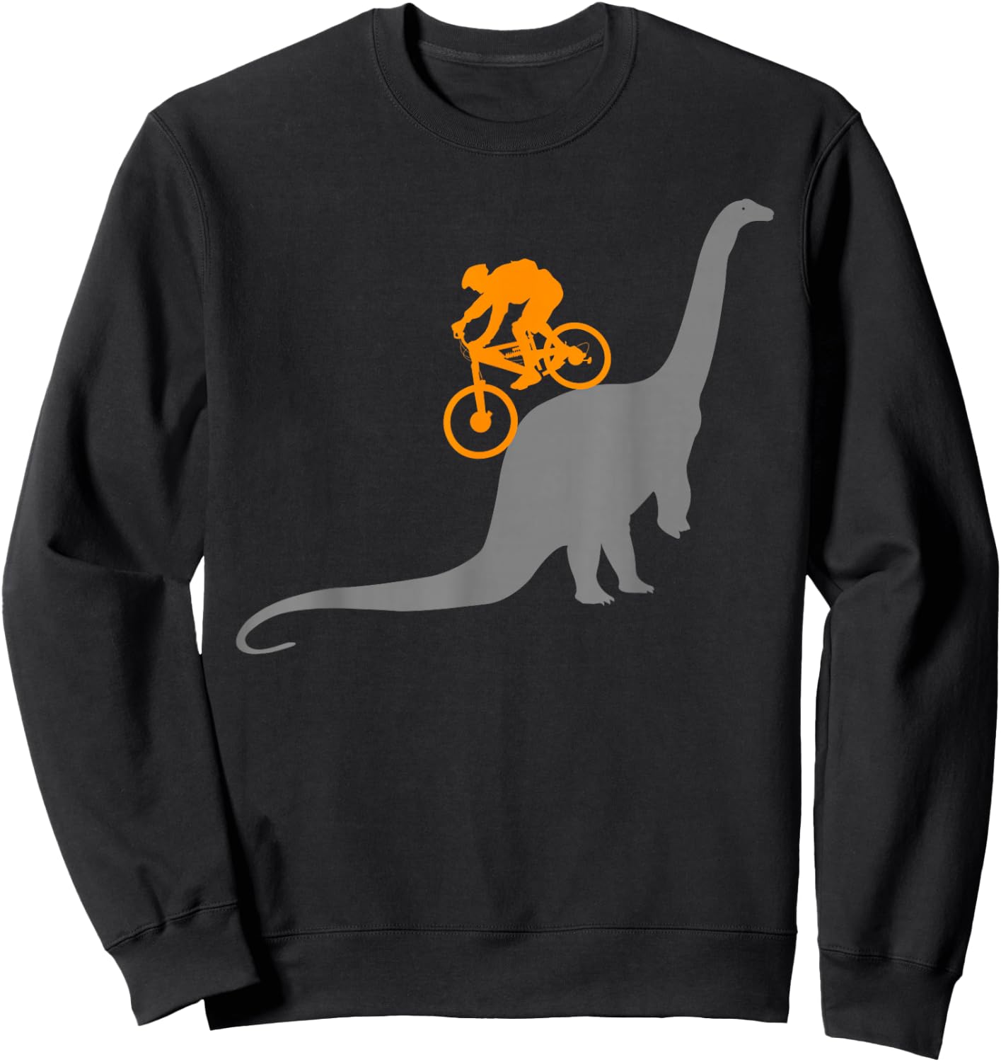 MTB Mountain Bike Bicycle Sports Gifts Shirts Dinosaur Dino Bike Mountain Bicycle Sport Shirt , -Adults, -Kids, Black, Short Sleeve, Classic Fit, Small Sweatshirt - Sweatshirt | Black