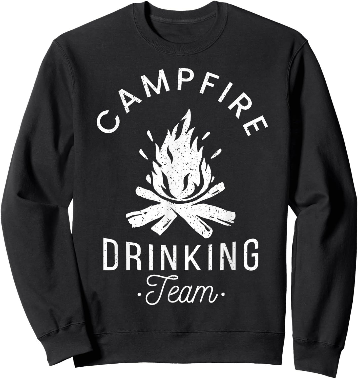 Campfire Drinking Team Camp Lovers Scout Camper Sweatshirt - Sweatshirt | Black