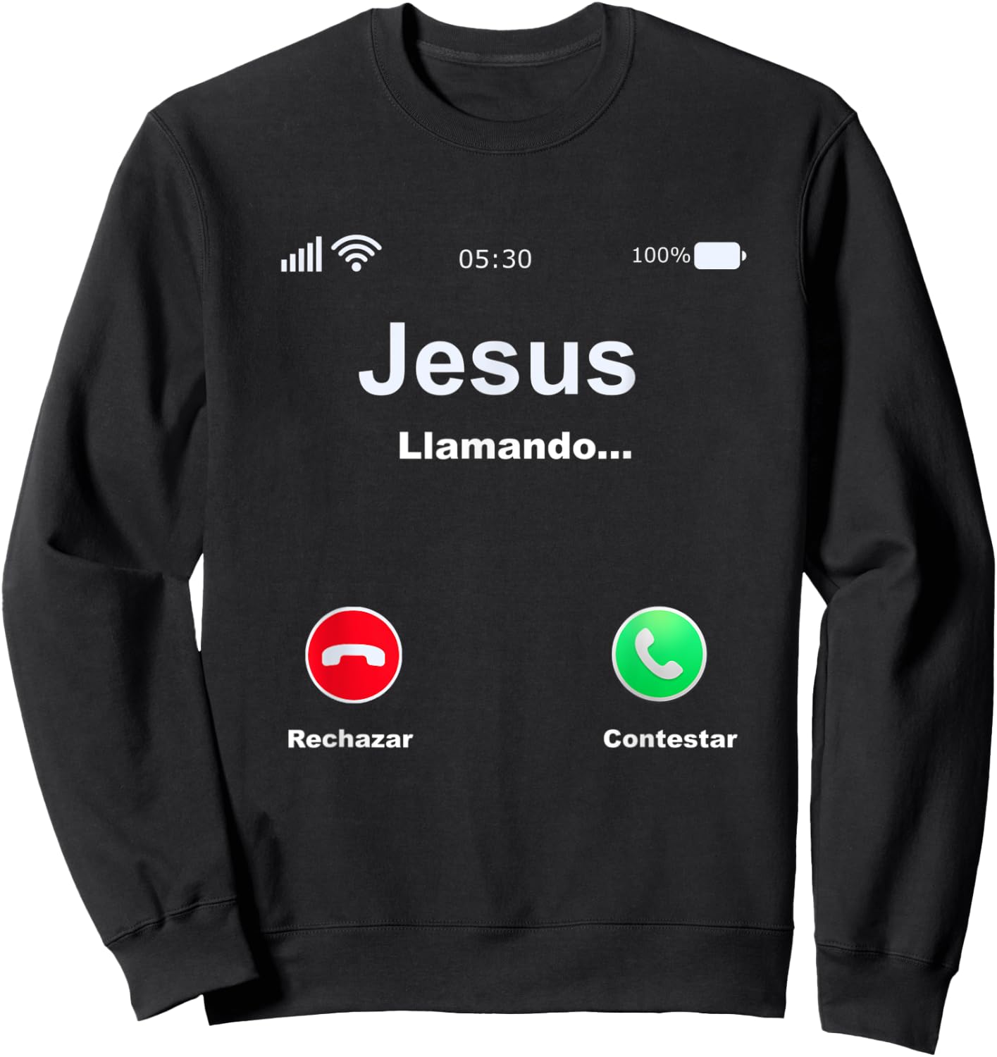 Jesus Llamando Sweatshirt - Sweatshirt | Black