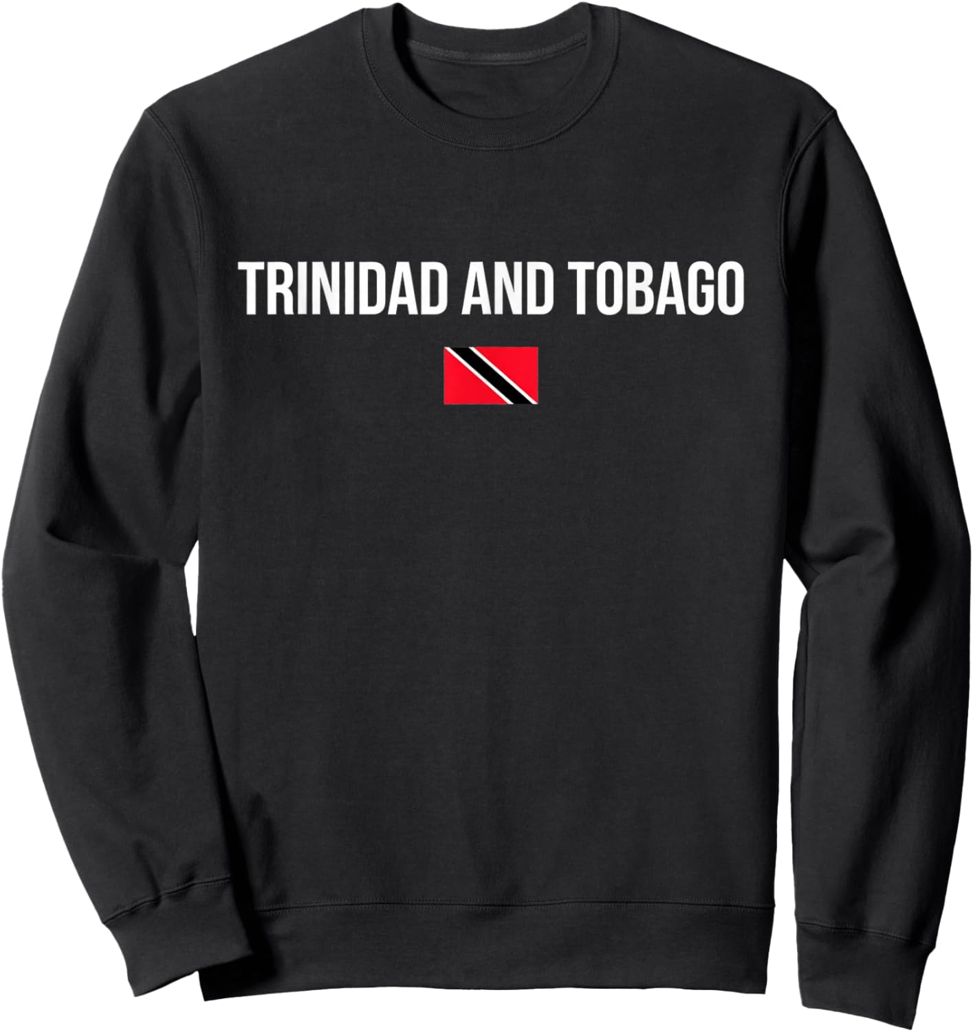 Trinidad and Tobago Flag Vintage Design Sweatshirt - Sweatshirt | Black