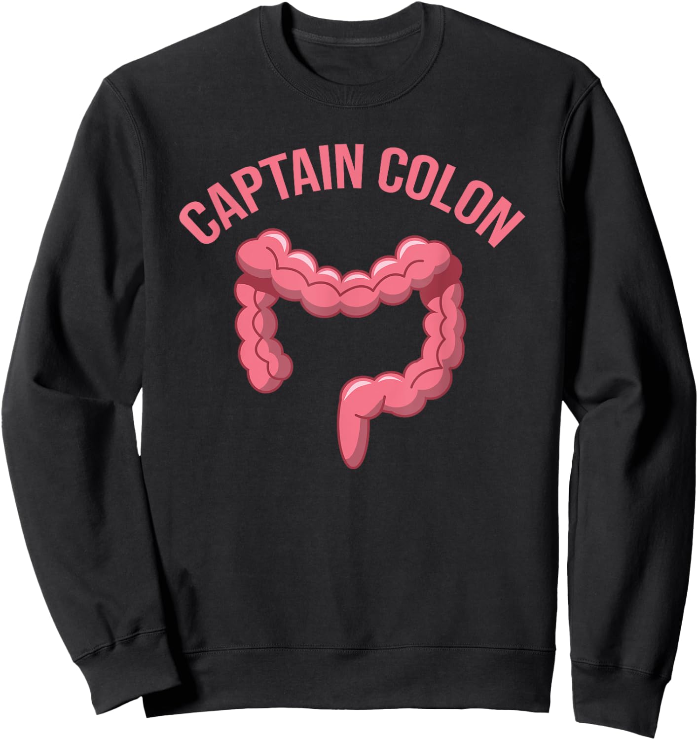 Captain Colon Funny Diverticulitis Awareness Gift Sweatshirt - Sweatshirt | Black