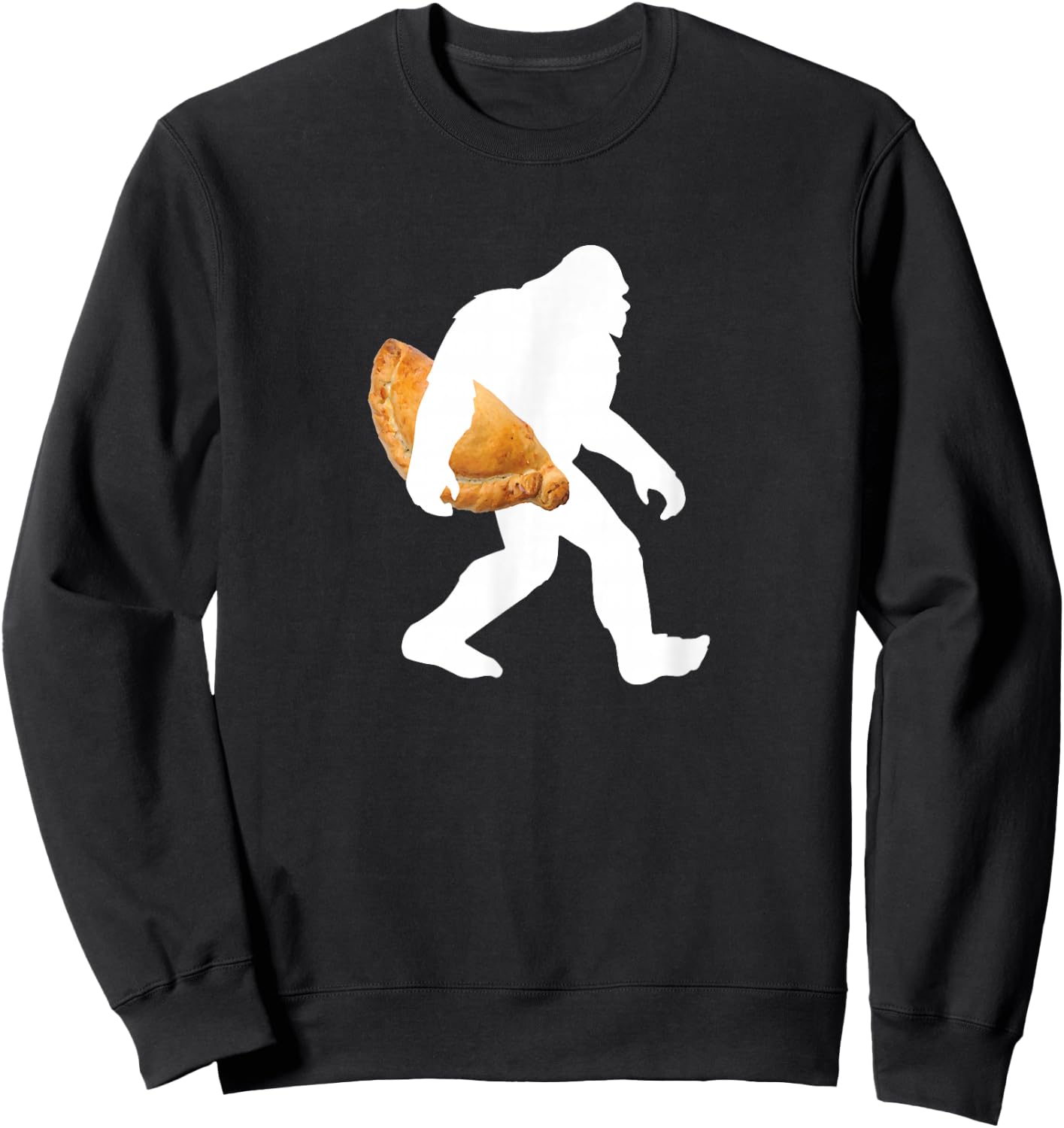 Yooper & 906 Supply Bigfoot Huge Pasty funny Sasquatch UP Michigan Sweatshirt - Sweatshirt | Black
