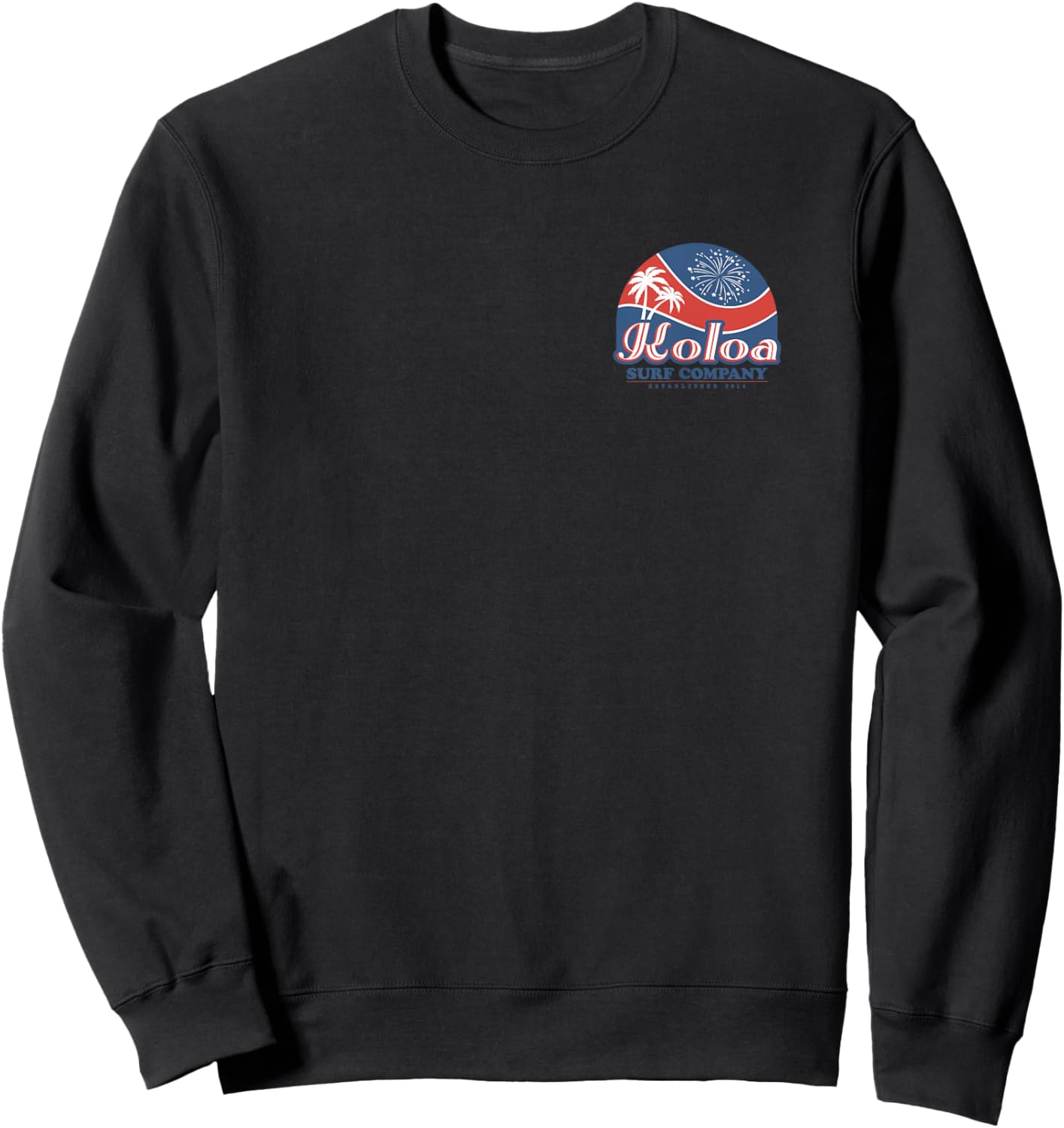 Koloa Surf Fireworks Graphic Sweatshirt - Sweatshirt | Black