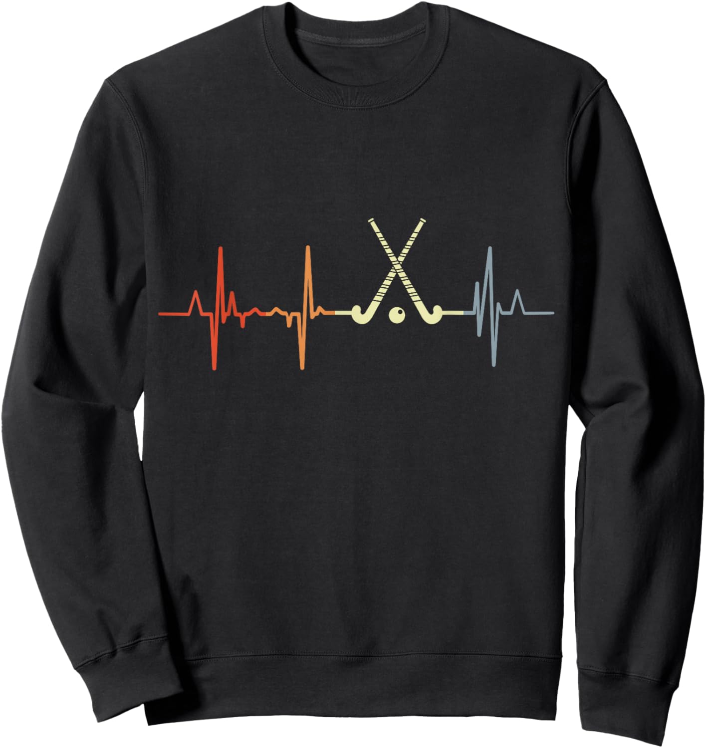 Field Hockey Heart Rate Sweatshirt - Sweatshirt | Black
