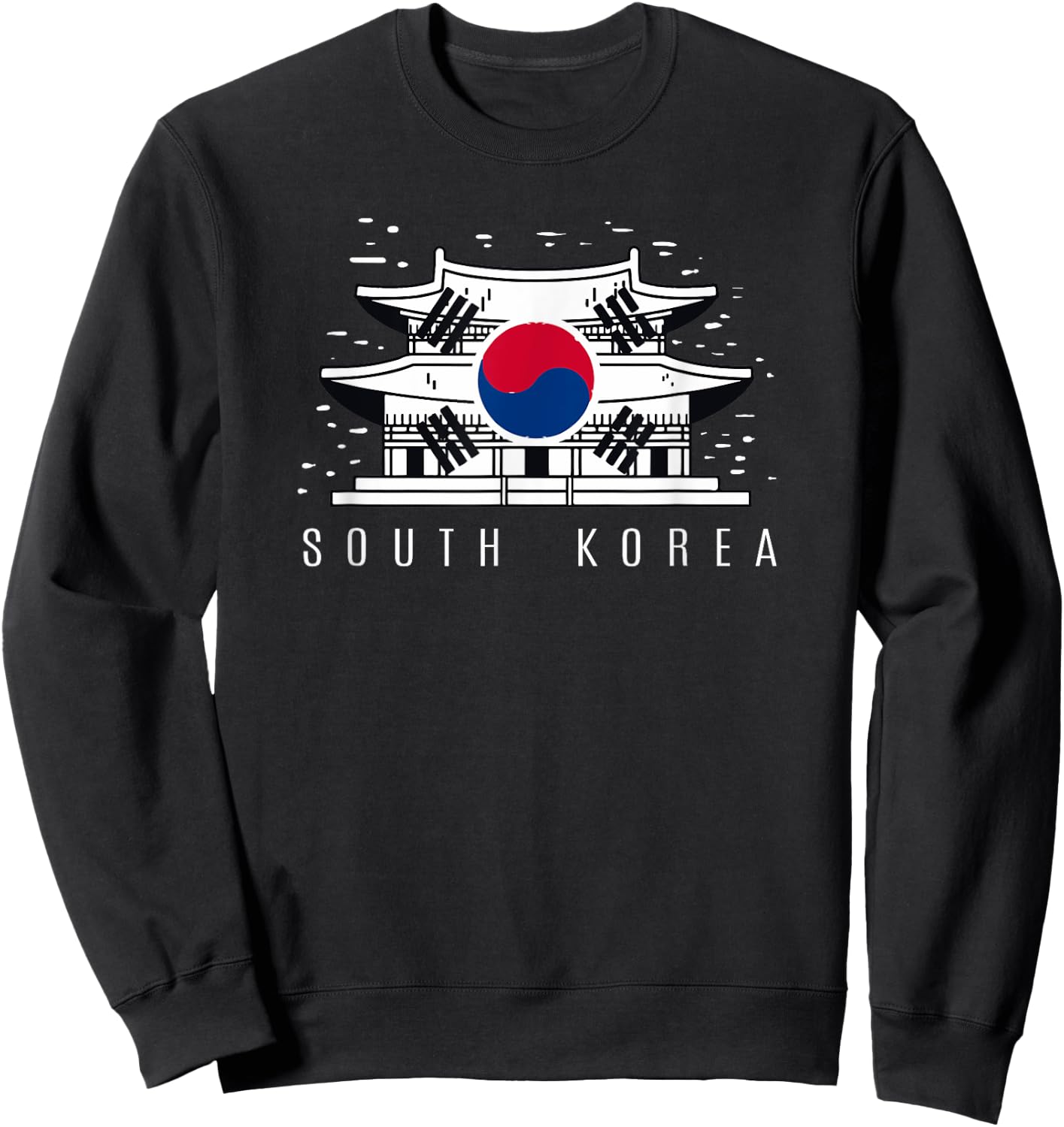 Patriotic South Korea Flag Jersey for Korean Sweatshirt - Sweatshirt | Black