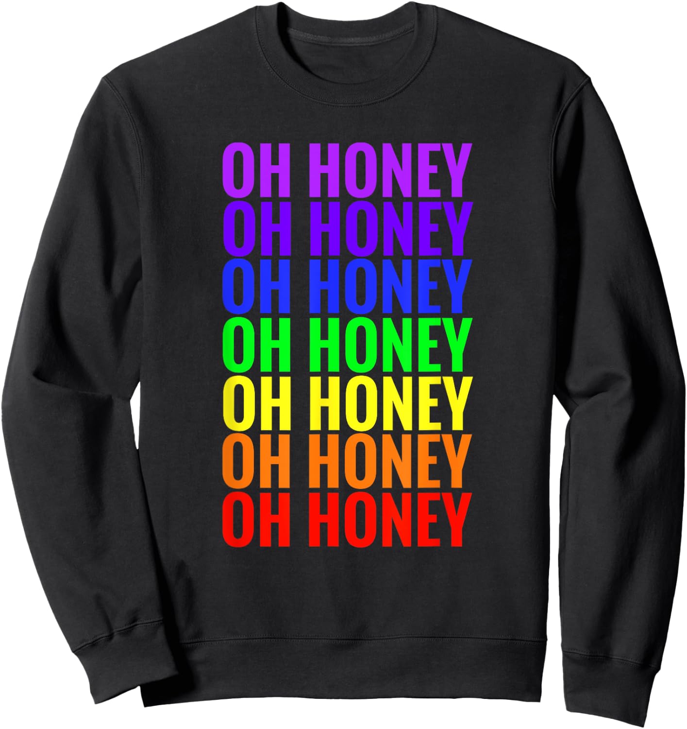 Trixie Oh Honey Rainbow Sweatshirt - Sweatshirt | Black