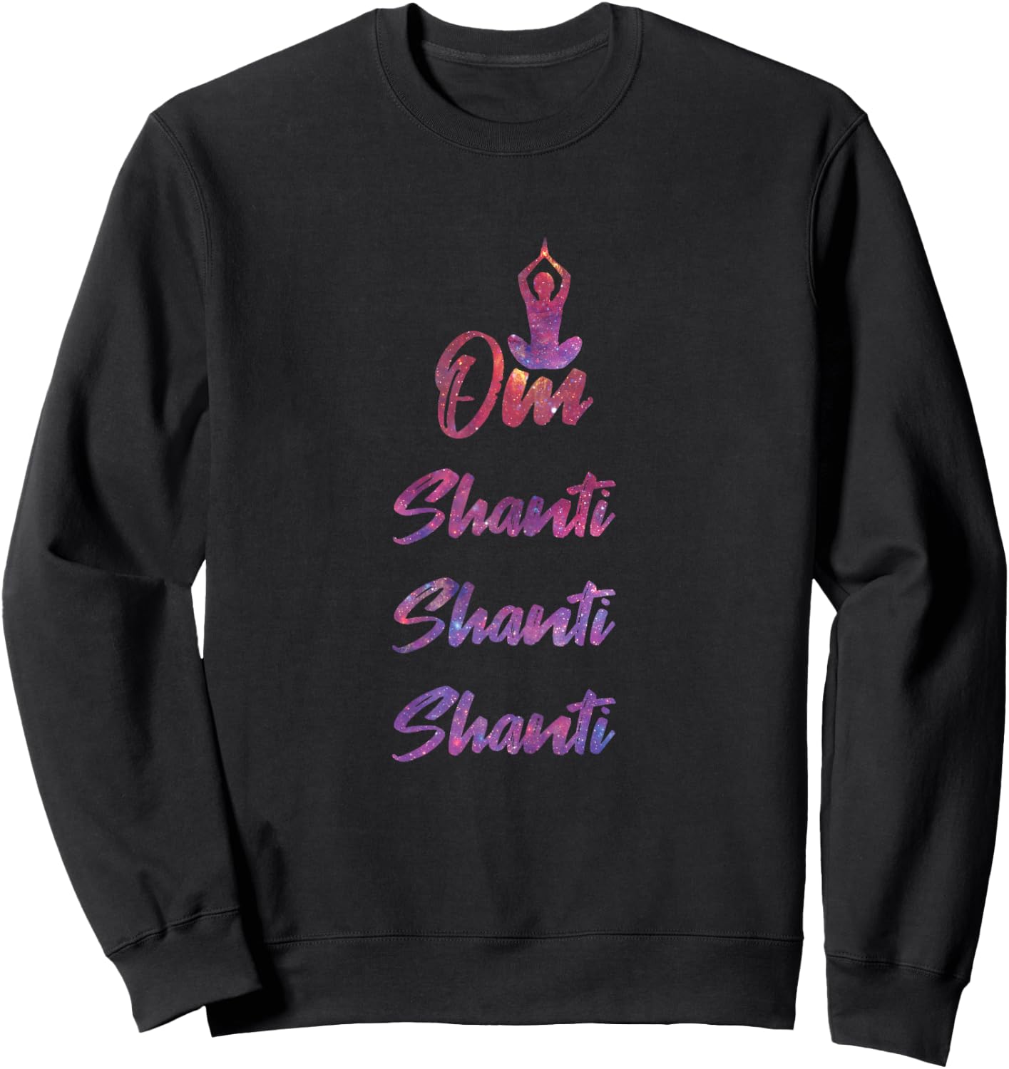 Om Shanti - Yoga Sweatshirt - Sweatshirt | Black