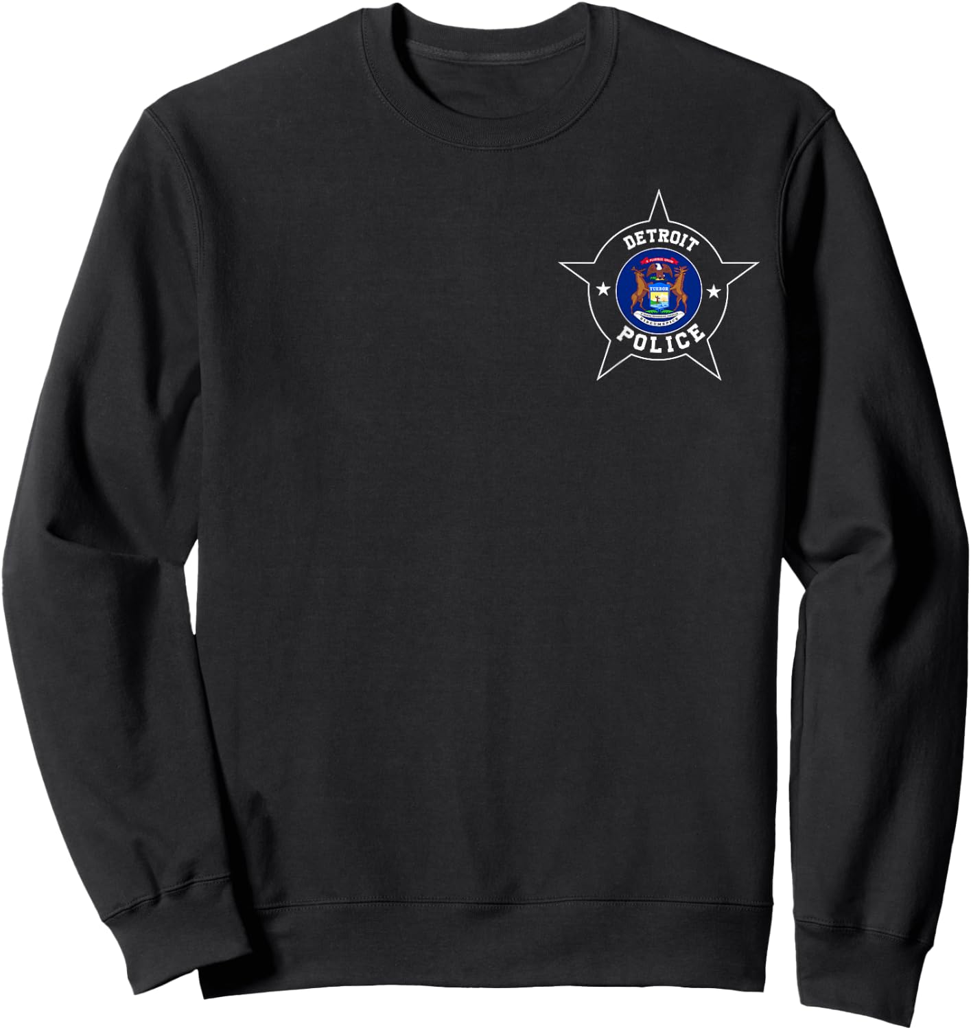 Detroit Police T Shirt - DPD Sweatshirt - Sweatshirt | Black